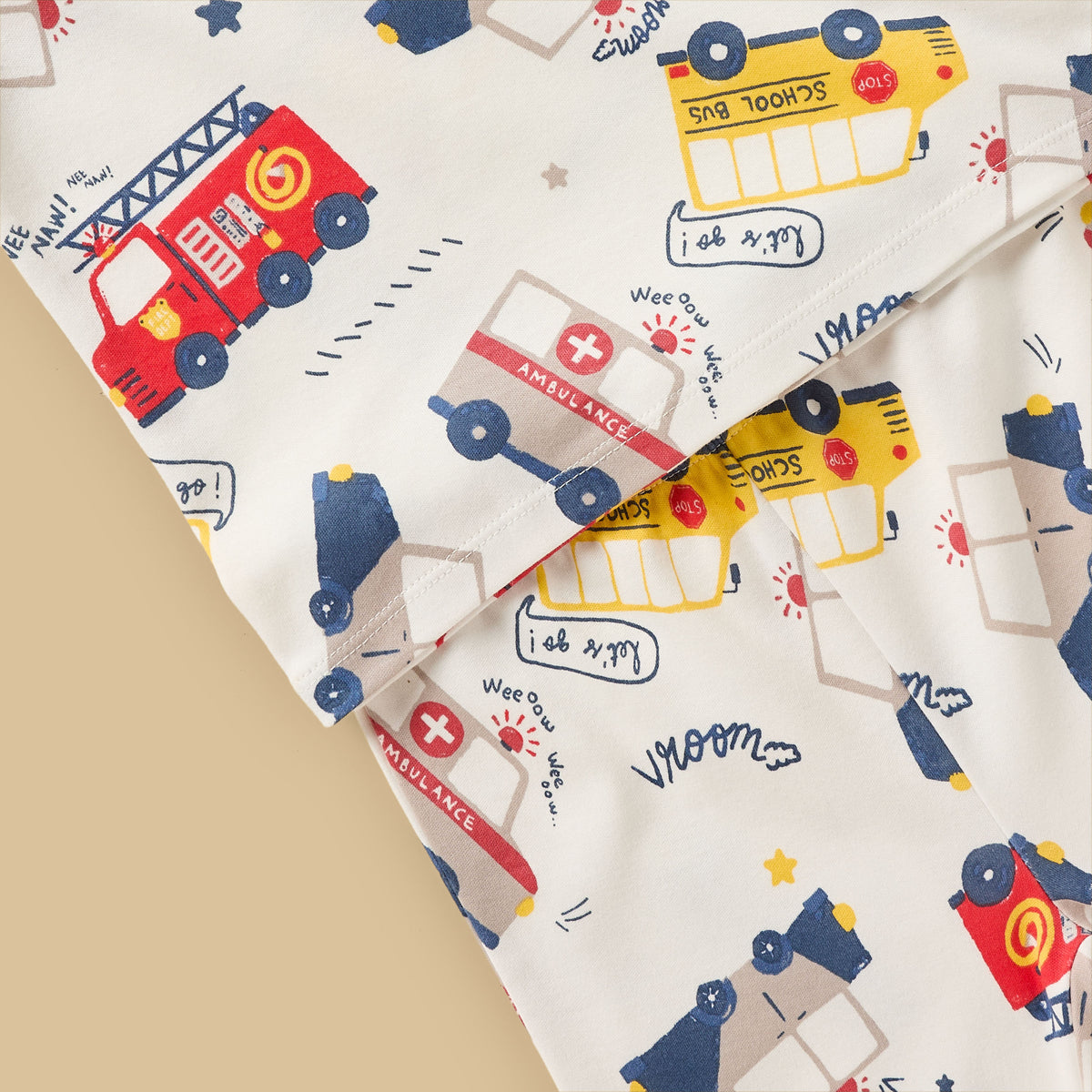 Pack of 2 - Transport Print Cotton Pyjama Set