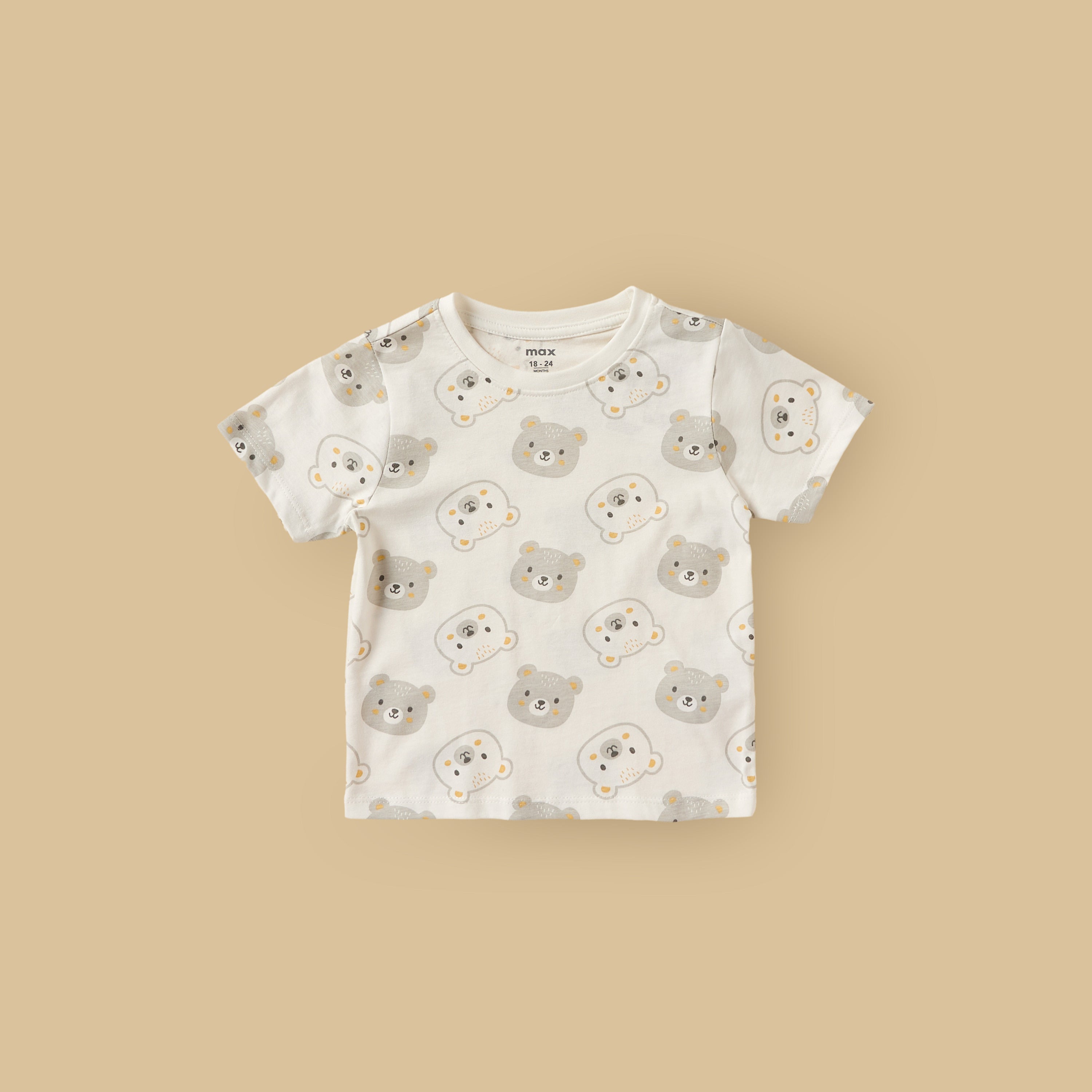 Pack of 2 - Bear Print Cotton Pyjama Set