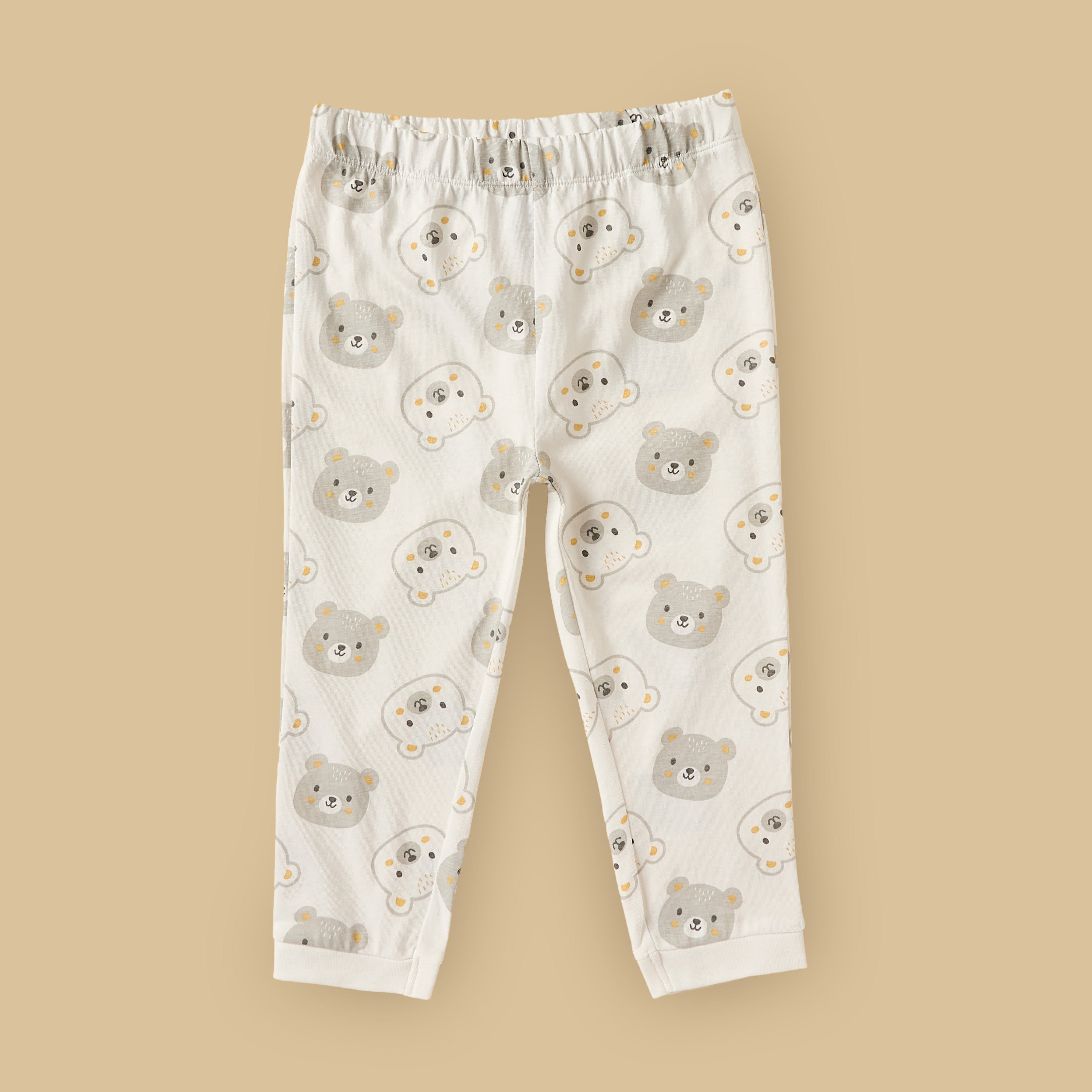 Pack of 2 - Bear Print Cotton Pyjama Set