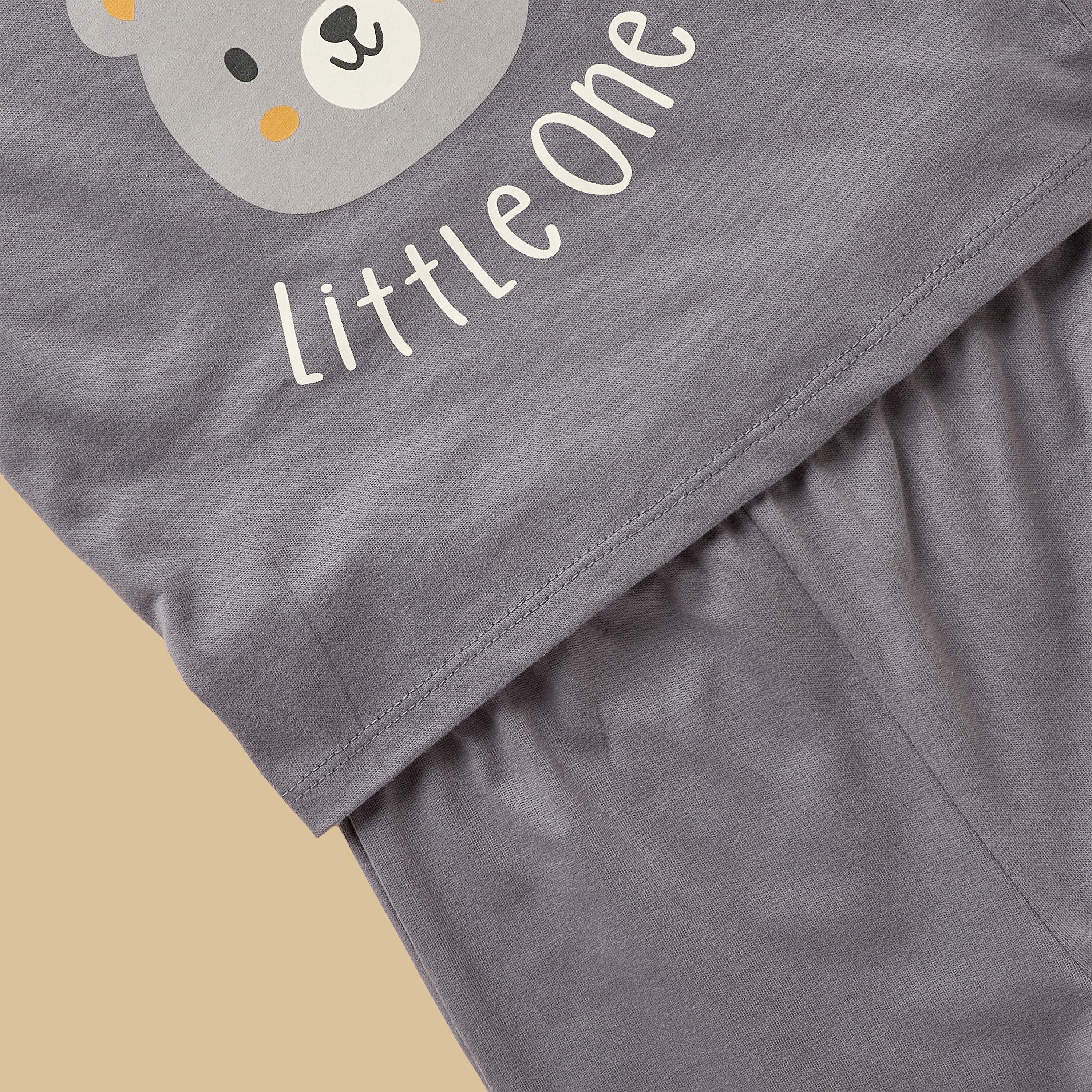 Pack of 2 - Bear Print Cotton Pyjama Set