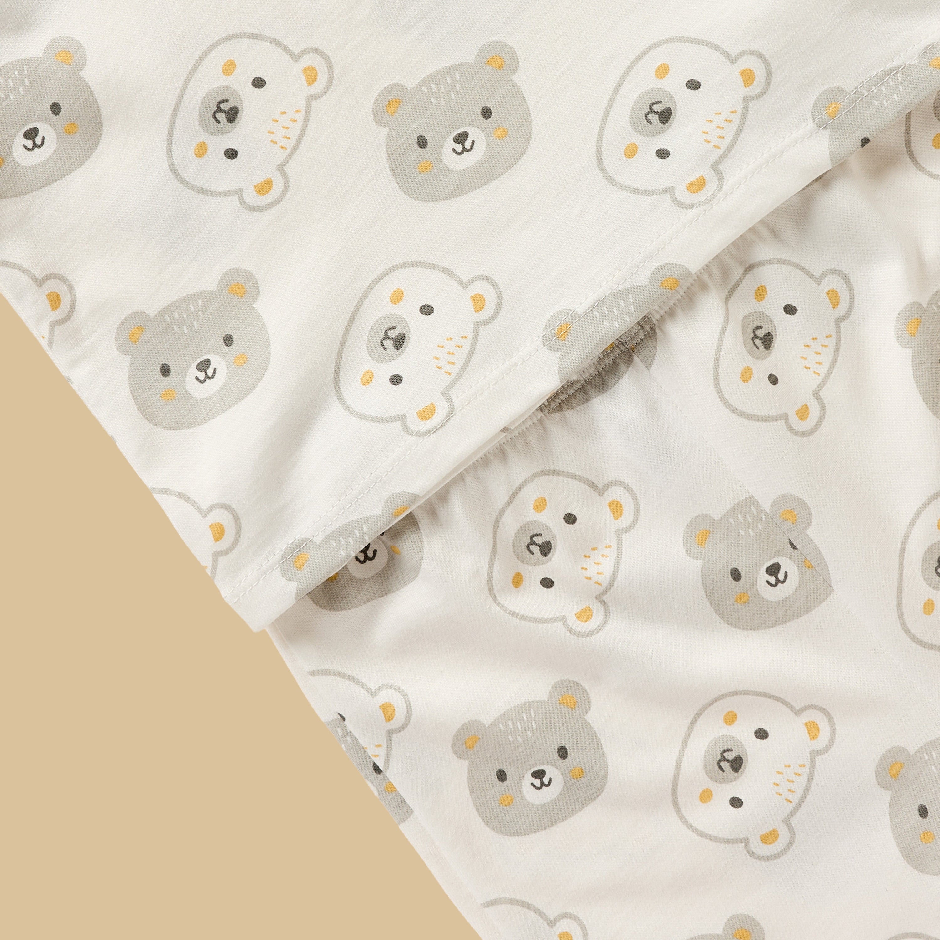 Pack of 2 - Bear Print Cotton Pyjama Set