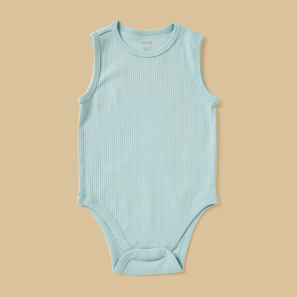 Pack of 3 - Ribbed Sleeveless Cotton Bodysuit