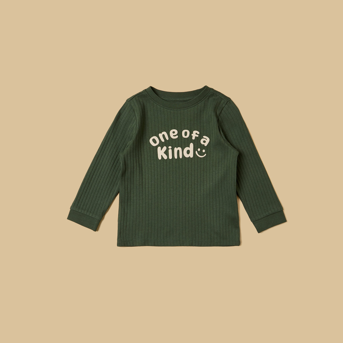 Pack of 2 - Ribbed Slogan Print Cotton Pyjama Set