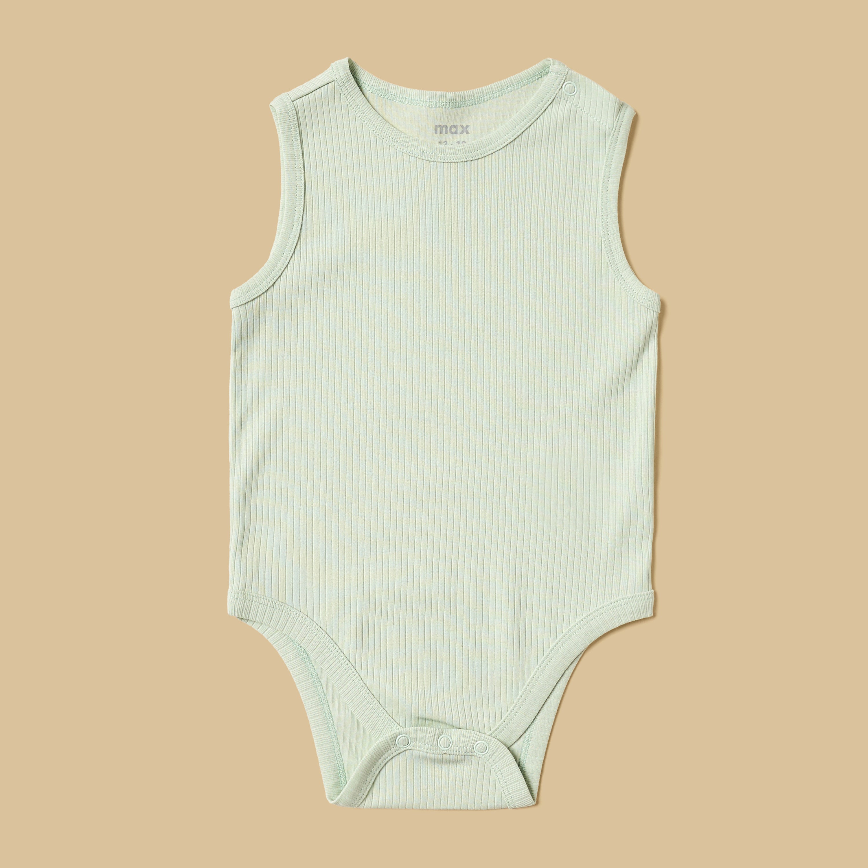 Pack of 5 - Ribbed Sleeveless Cotton Bodysuit