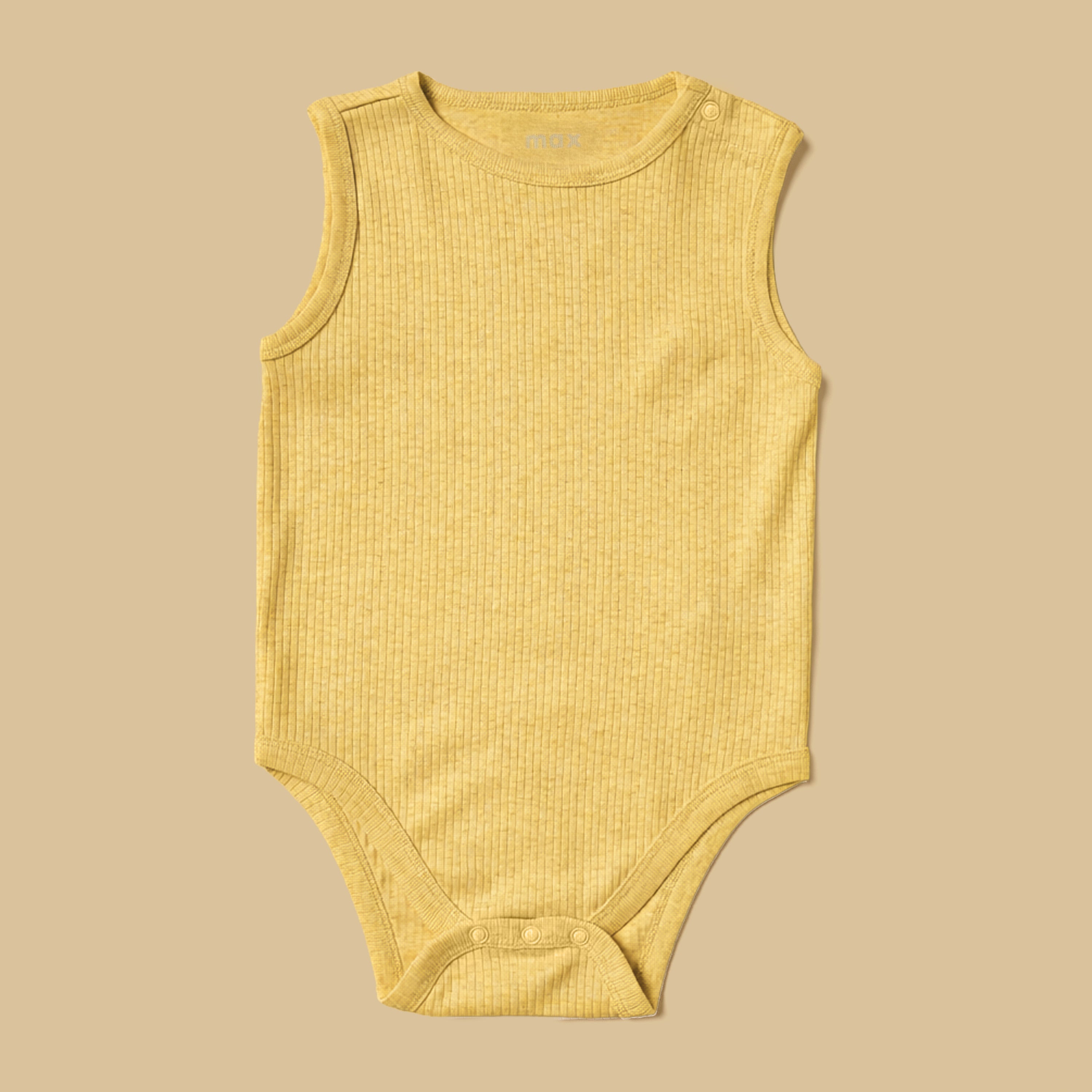 Pack of 5 - Ribbed Sleeveless Cotton Bodysuit