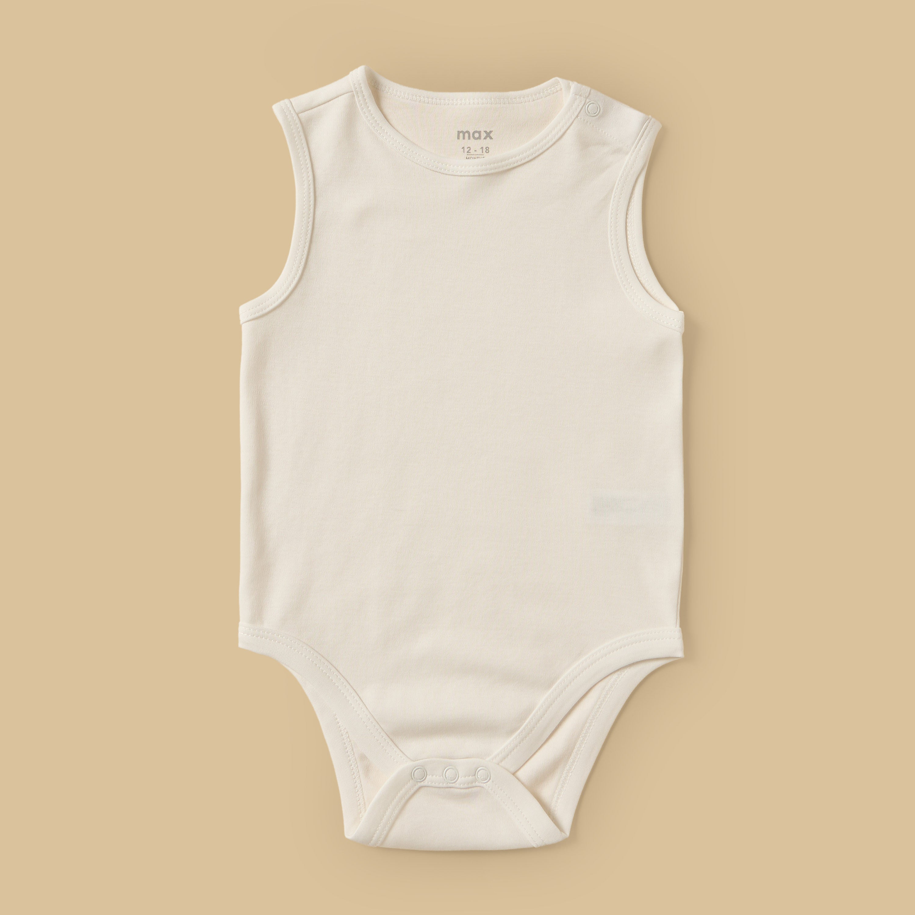 Pack of 5 - Palm Print Sleeveless Cotton Bodysuit