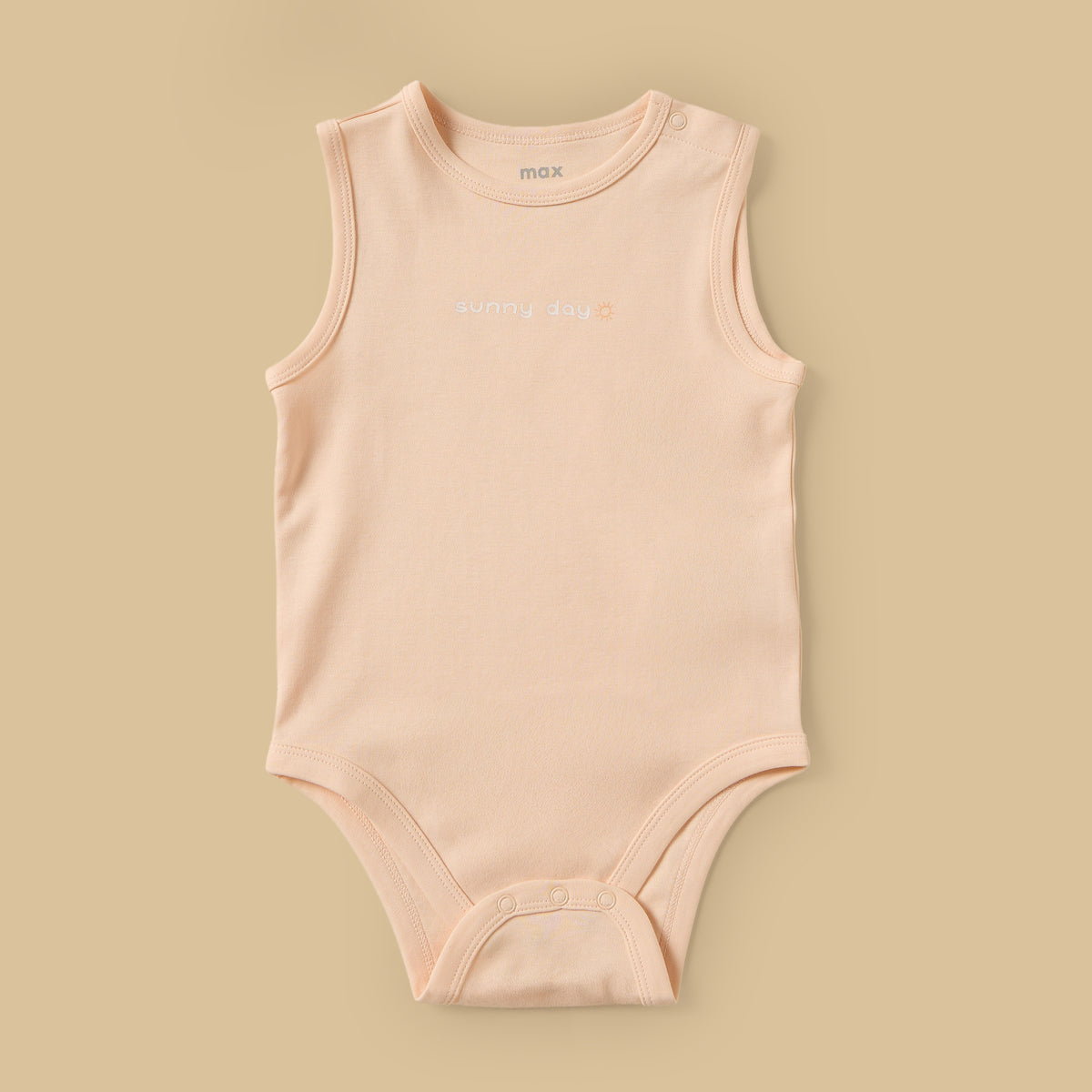 Pack of 5 - Palm Print Sleeveless Cotton Bodysuit