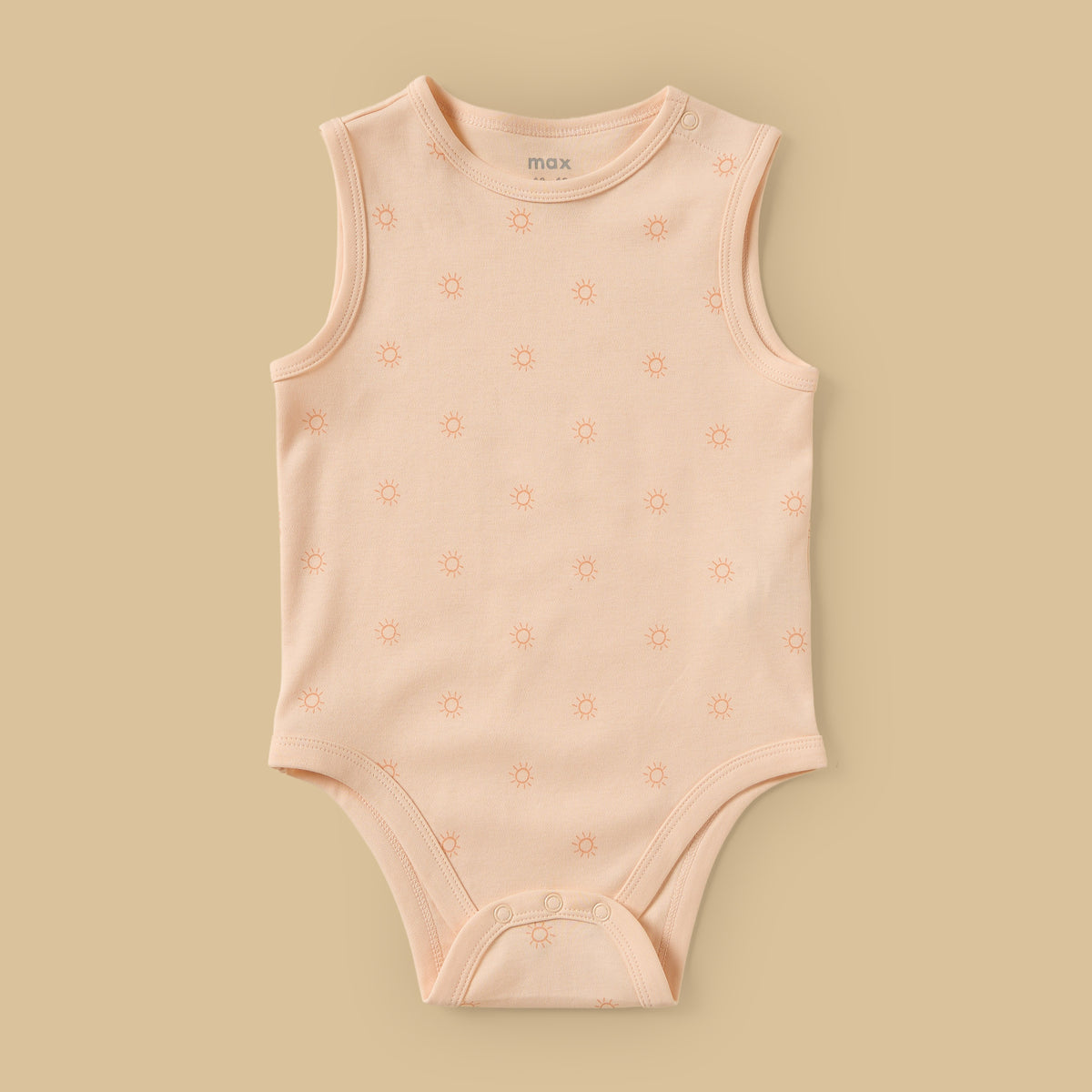 Pack of 5 - Palm Print Sleeveless Cotton Bodysuit