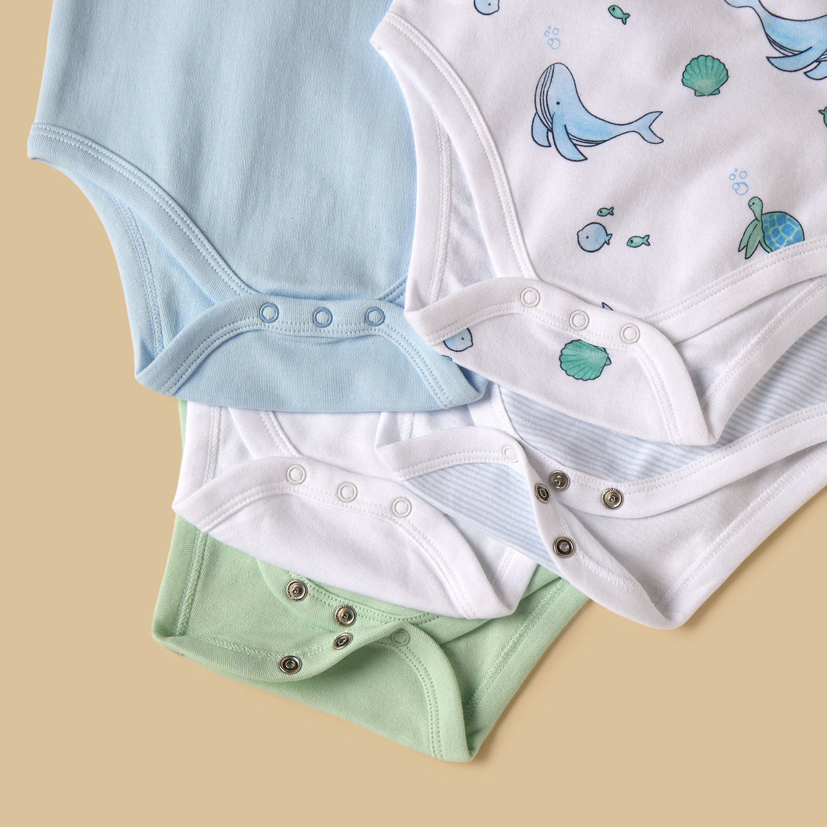 Pack of 5 - Assorted Sleeveless Bodysuit