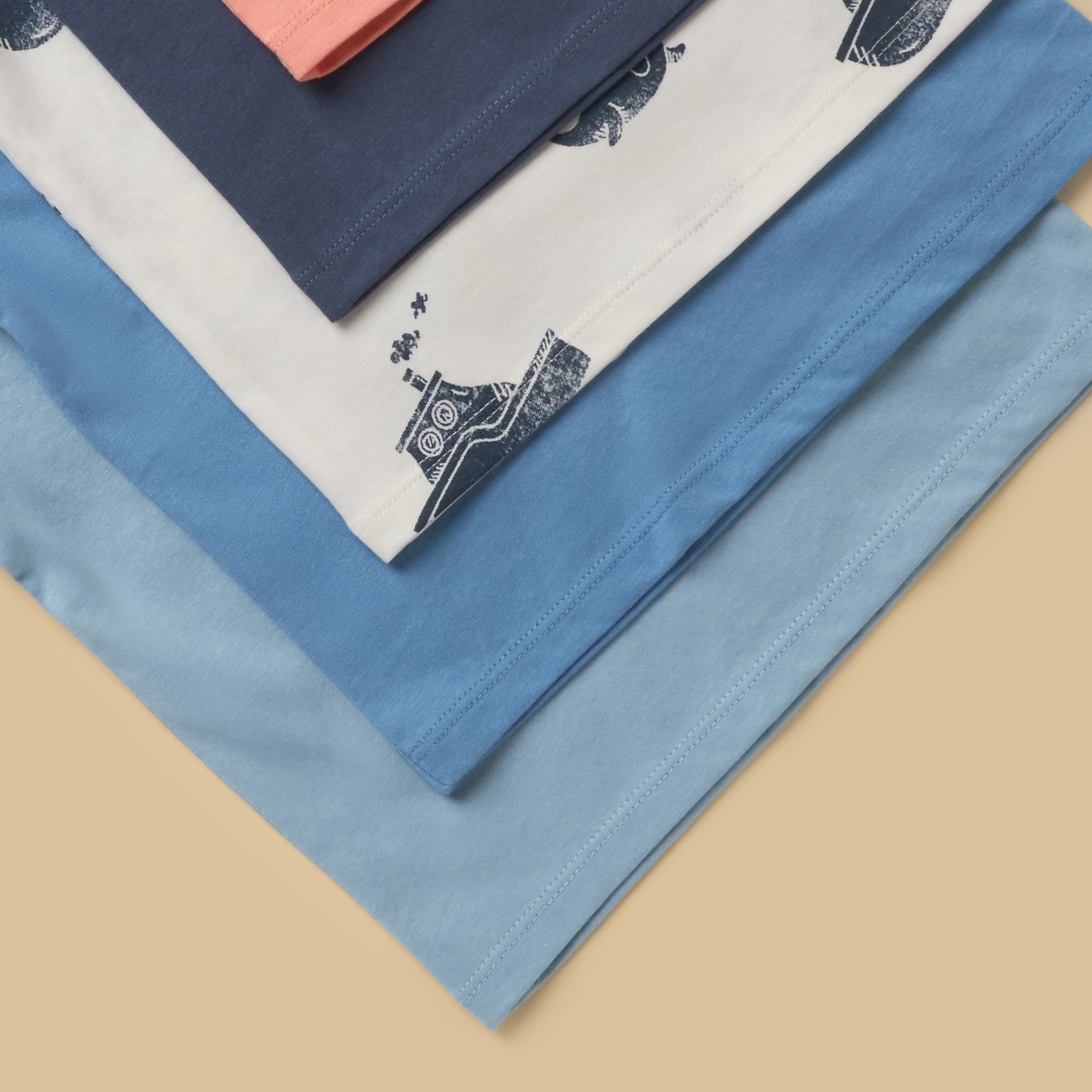 Pack of 5 - Assorted Cotton T-shirt