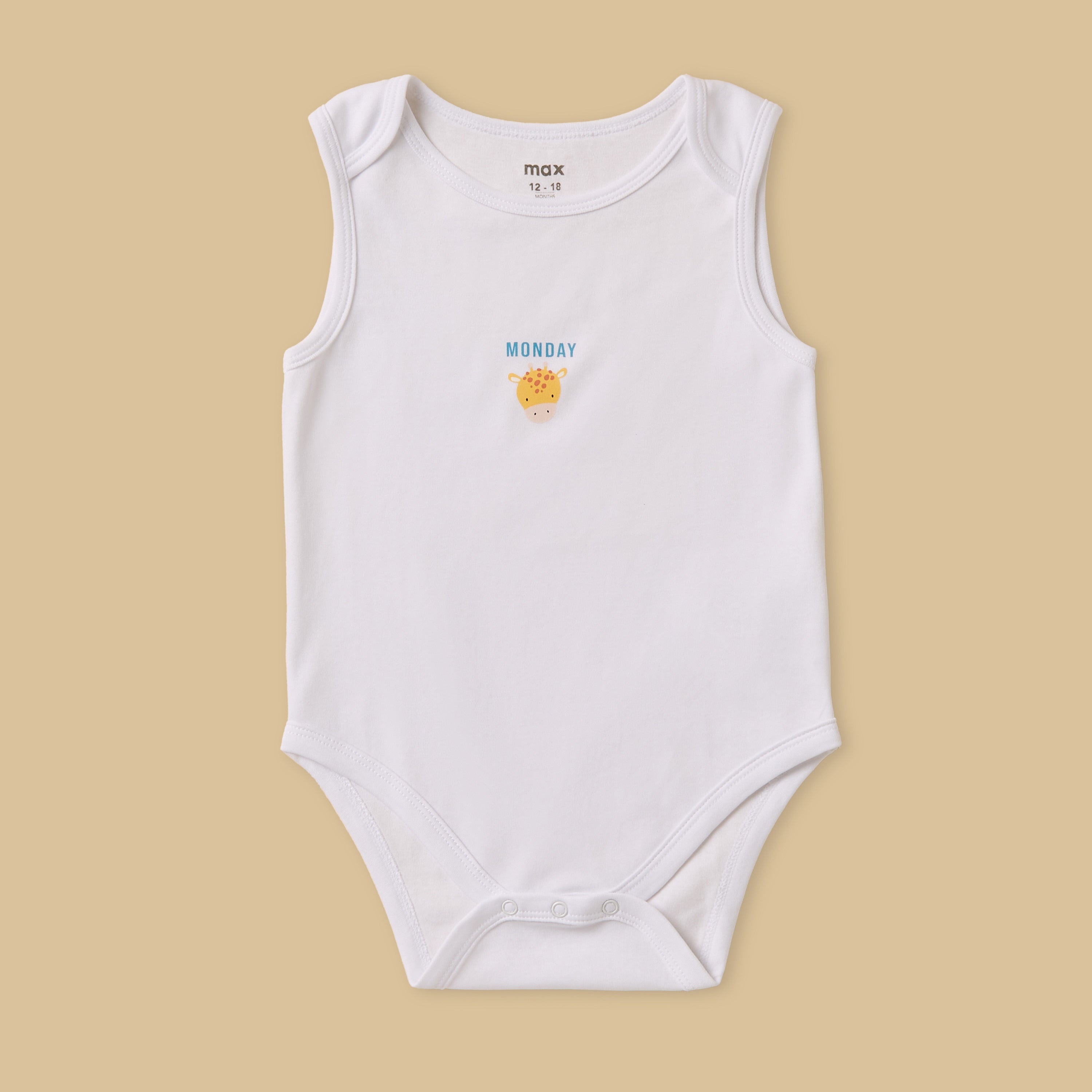 Pack of 7 - Printed Cotton Bodysuit