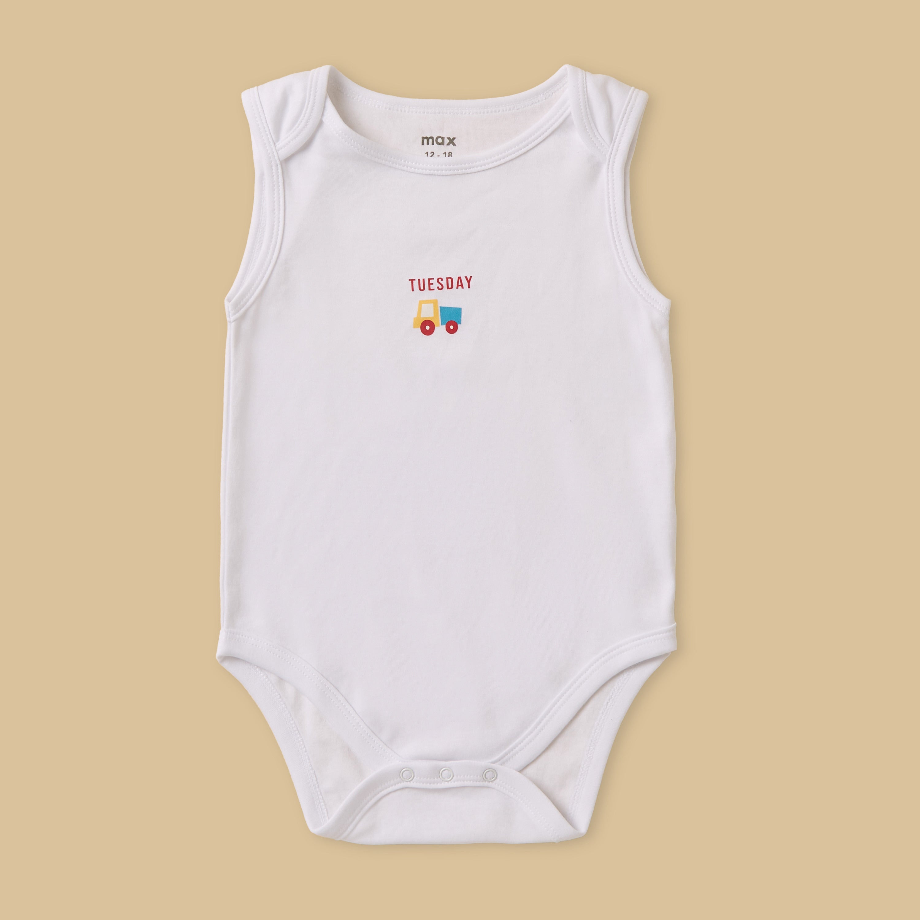 Pack of 7 - Printed Cotton Bodysuit