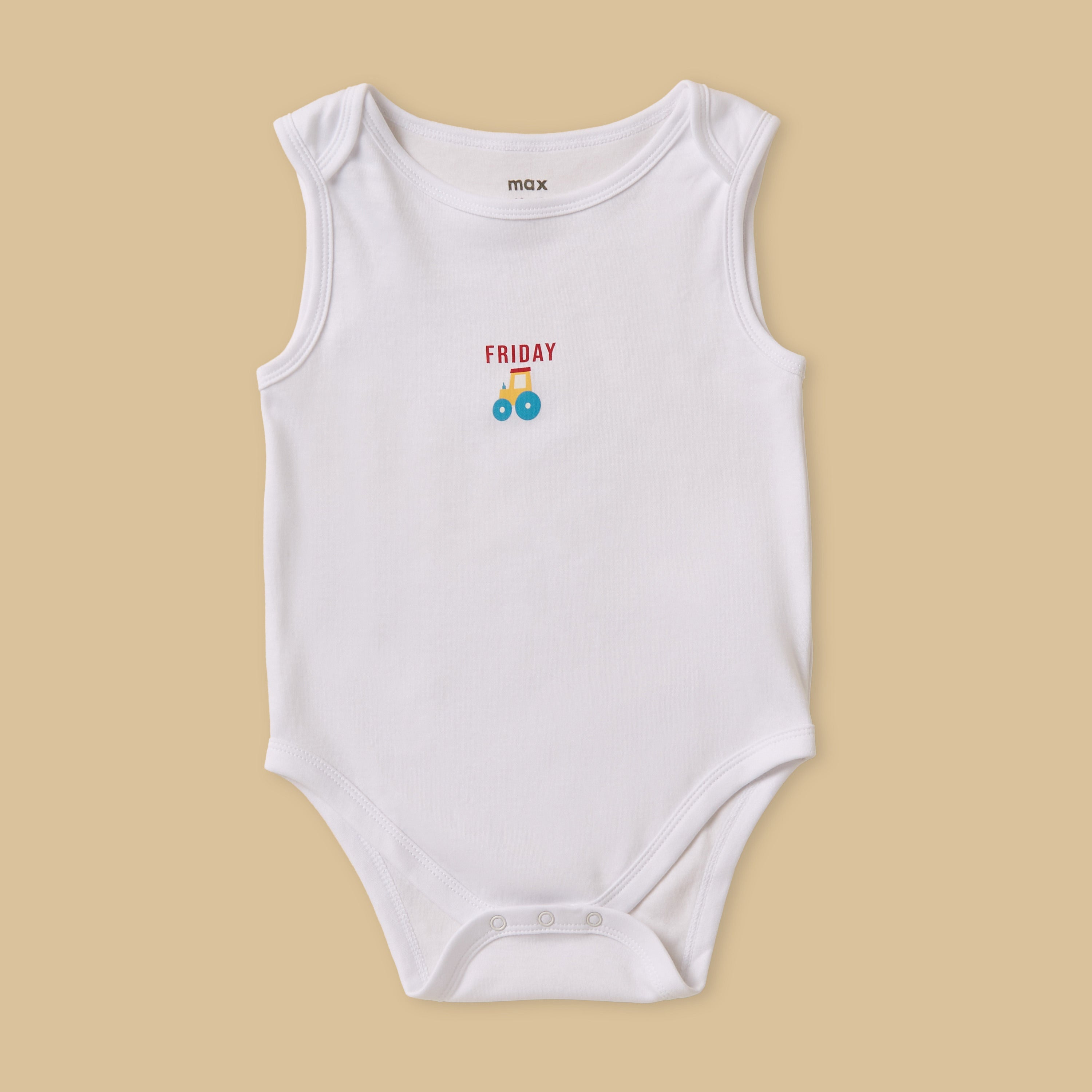 Pack of 7 - Printed Cotton Bodysuit