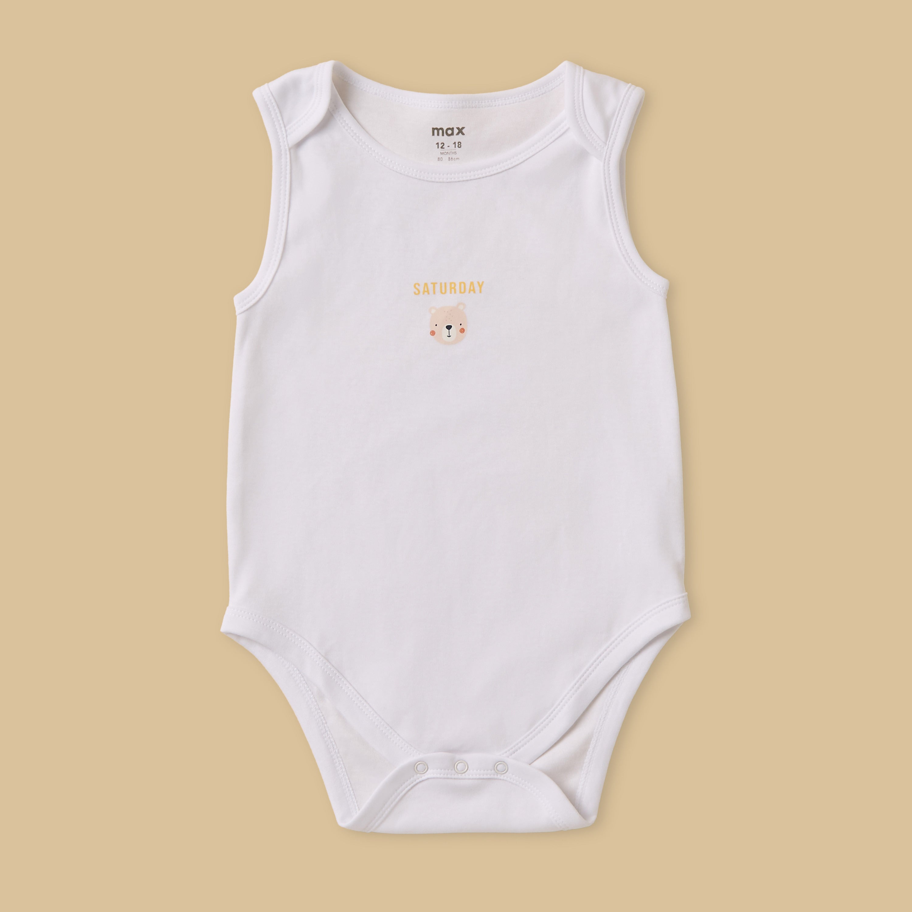 Pack of 7 - Printed Cotton Bodysuit
