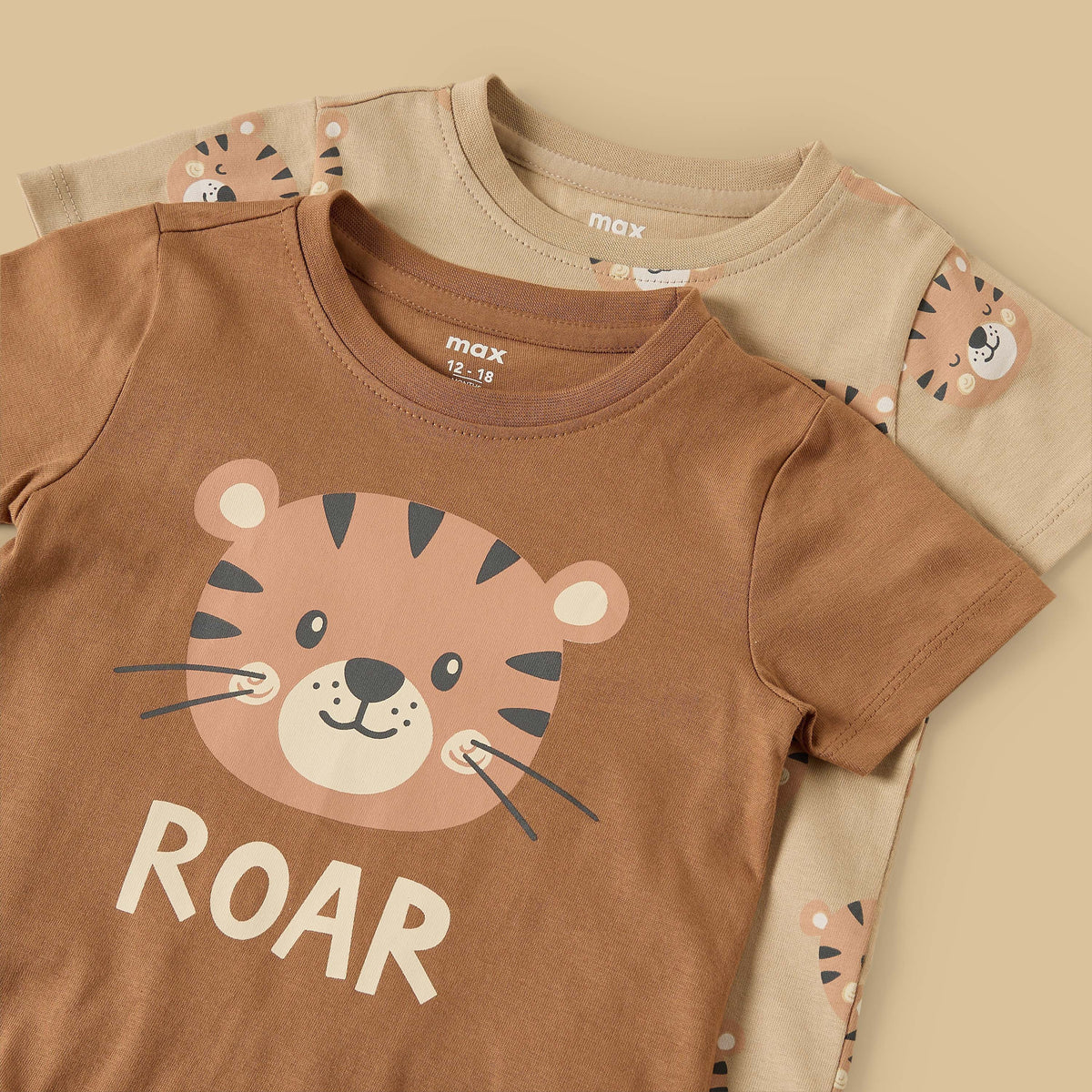 Pack of 2 - Tiger Print Cotton Pyjama Set
