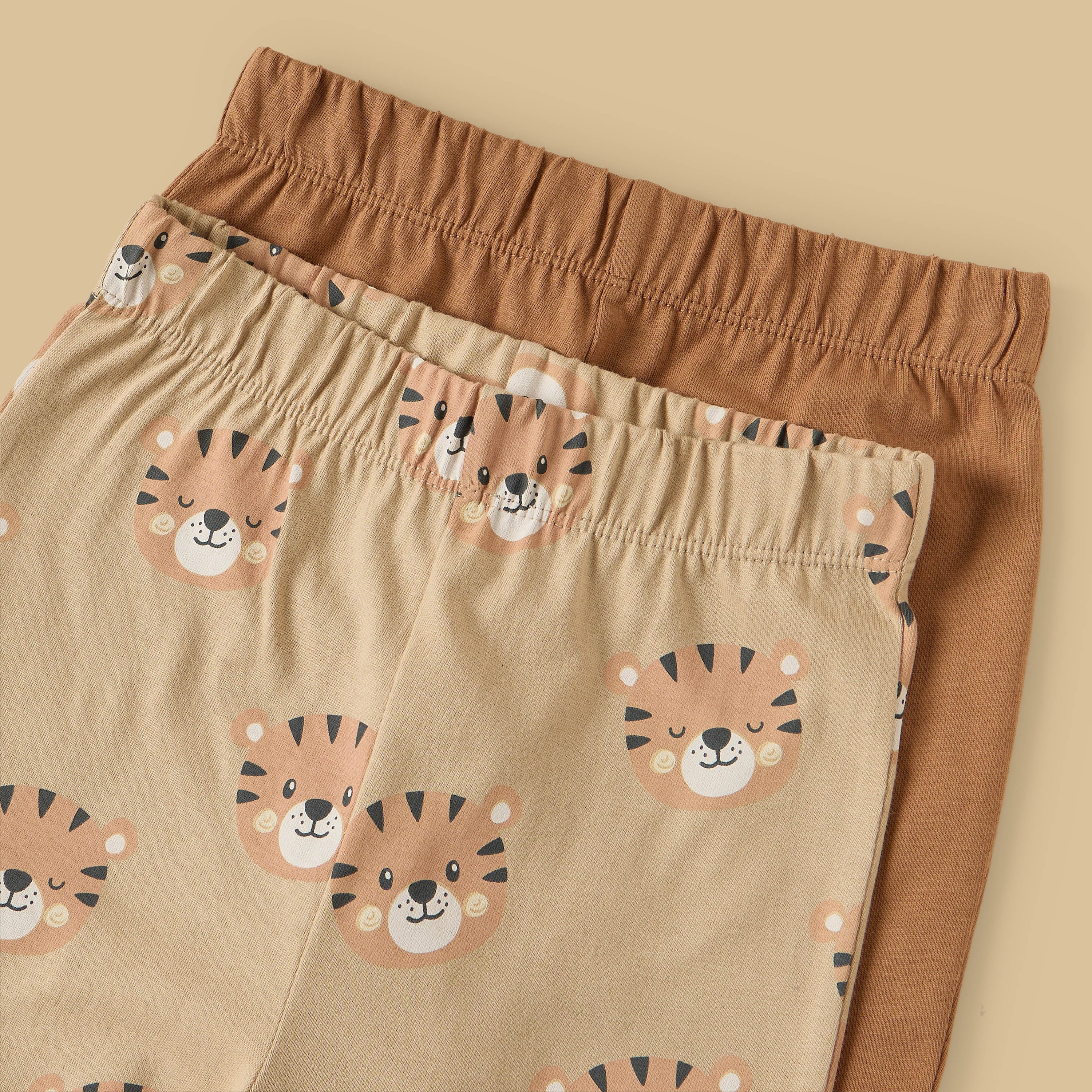 Pack of 2 - Tiger Print Cotton Pyjama Set
