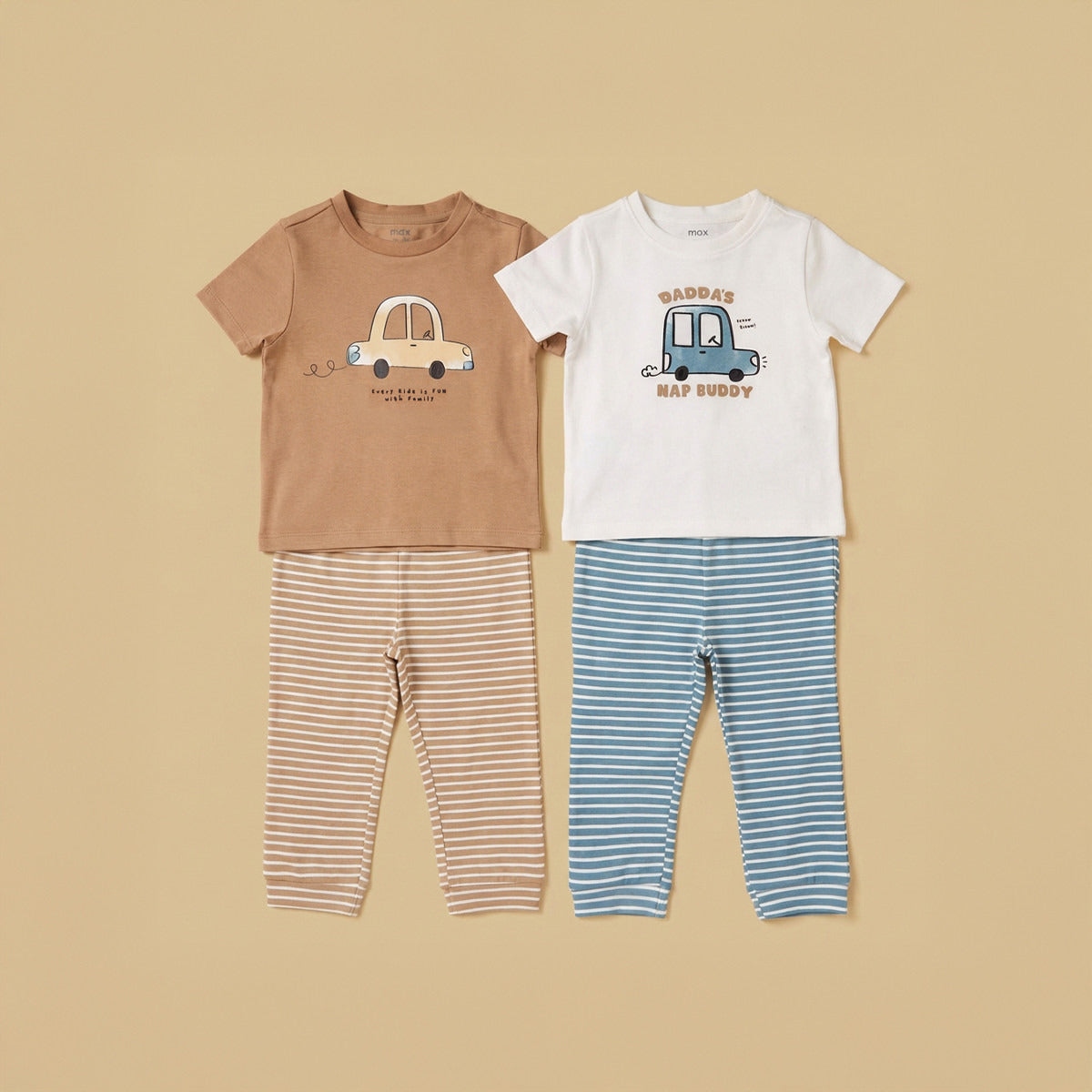Pack of 2 - Printed Pyjama Set