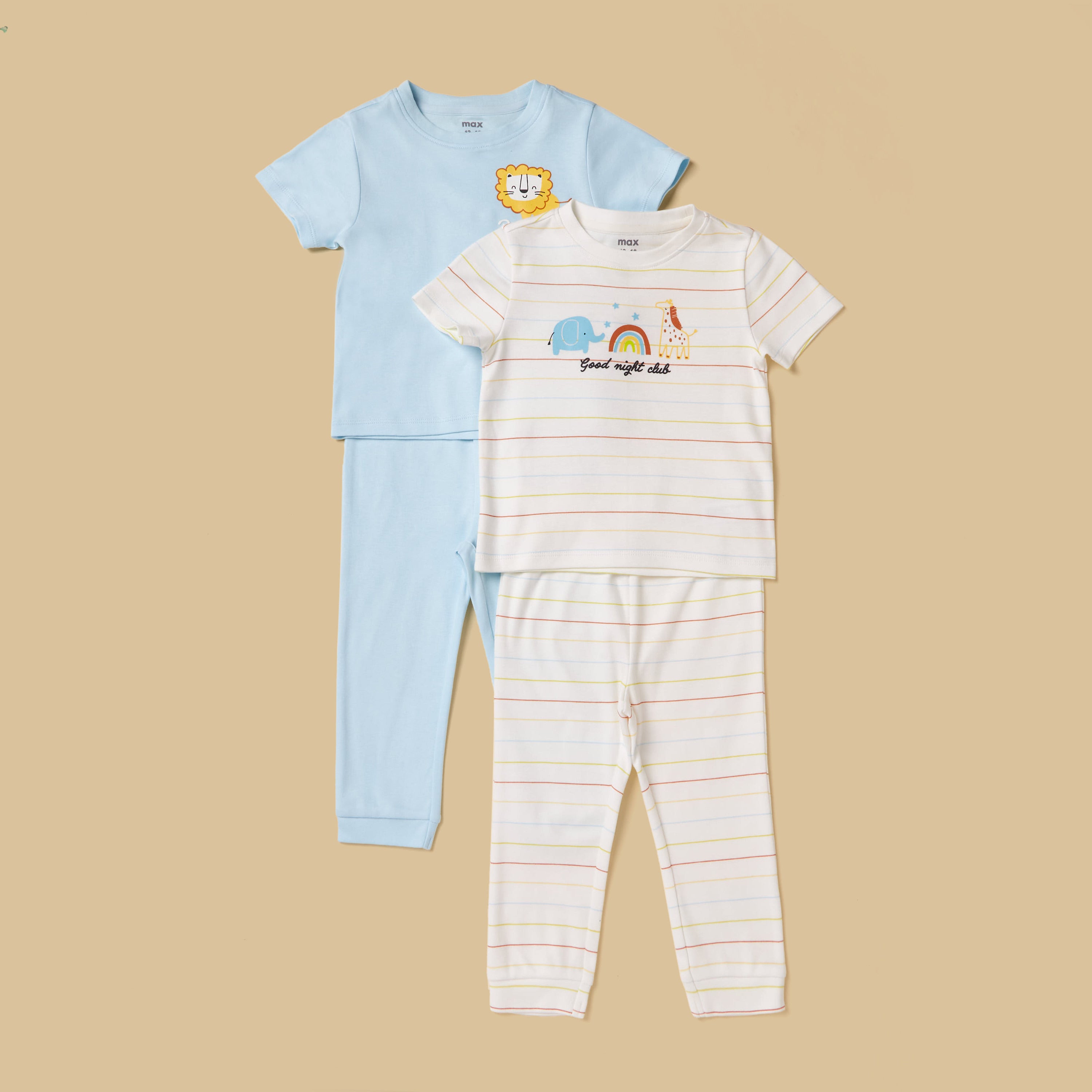 Pack of 2 - Animal Print Pyjama Set