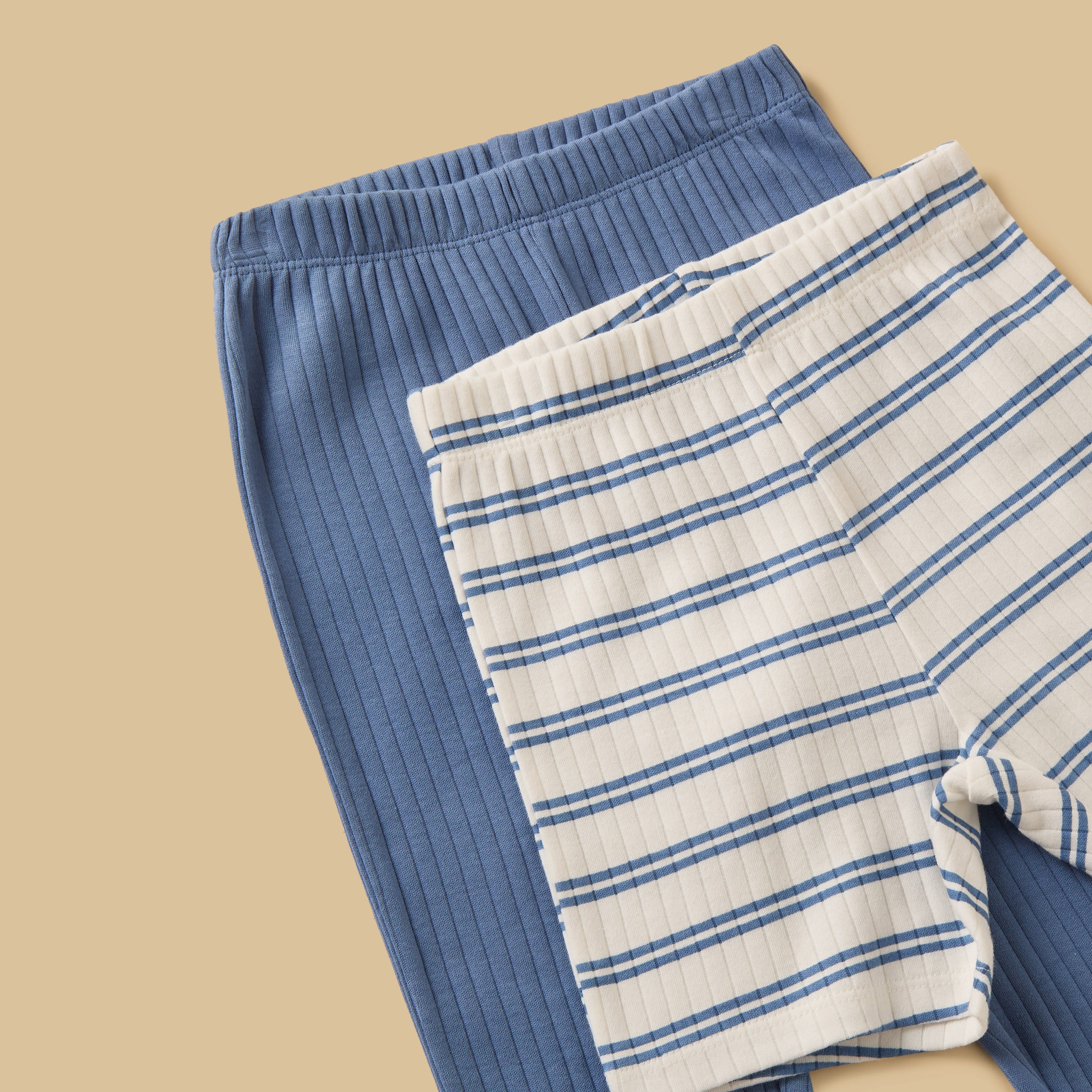 Pack of 2 - Ribbed Cotton Pyjama Set