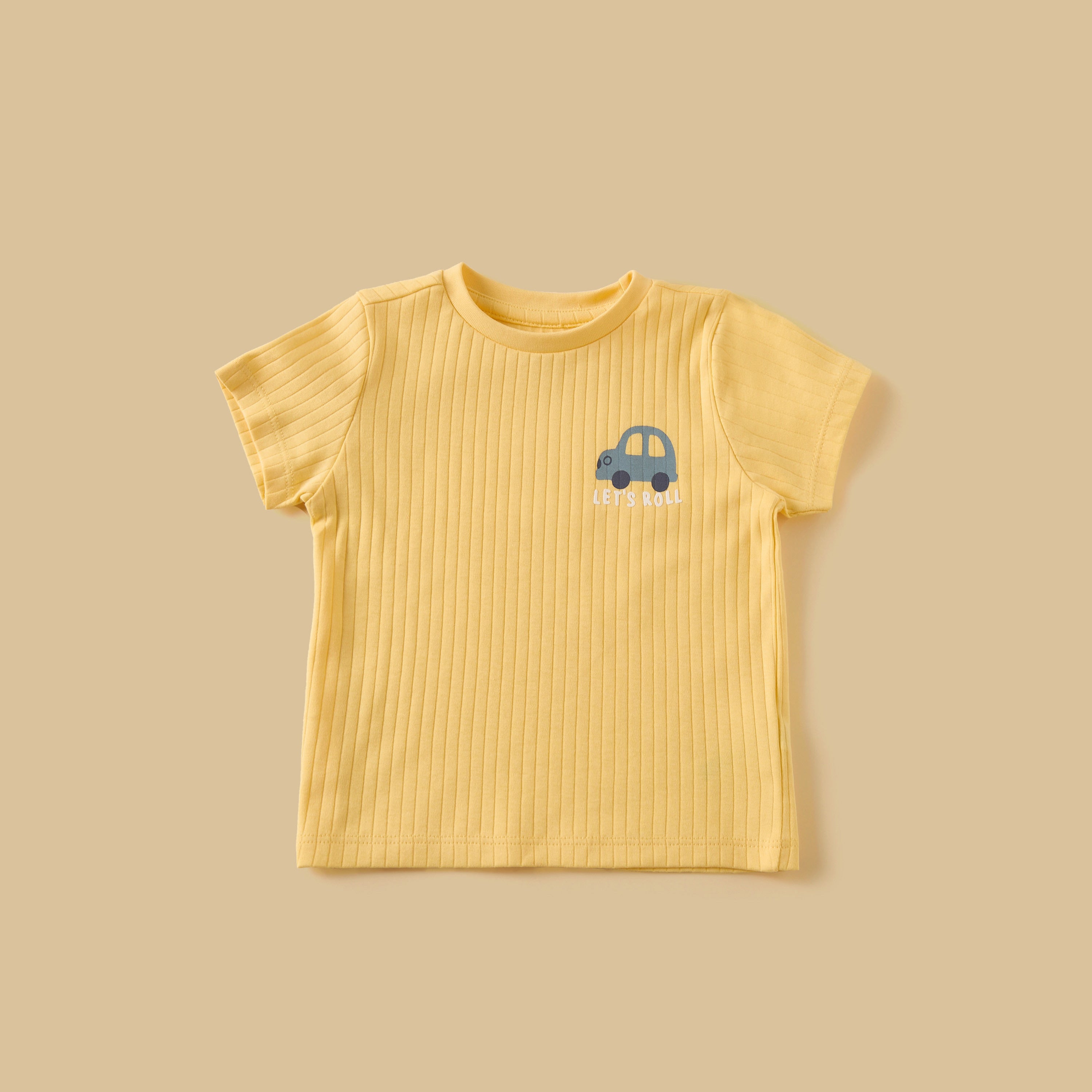 Pack of 2 - Ribbed Cotton T-shirts and Pyjamas