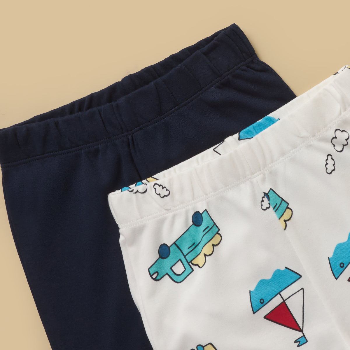 Pack of 2 - Transport Print Cotton Pyjama Set