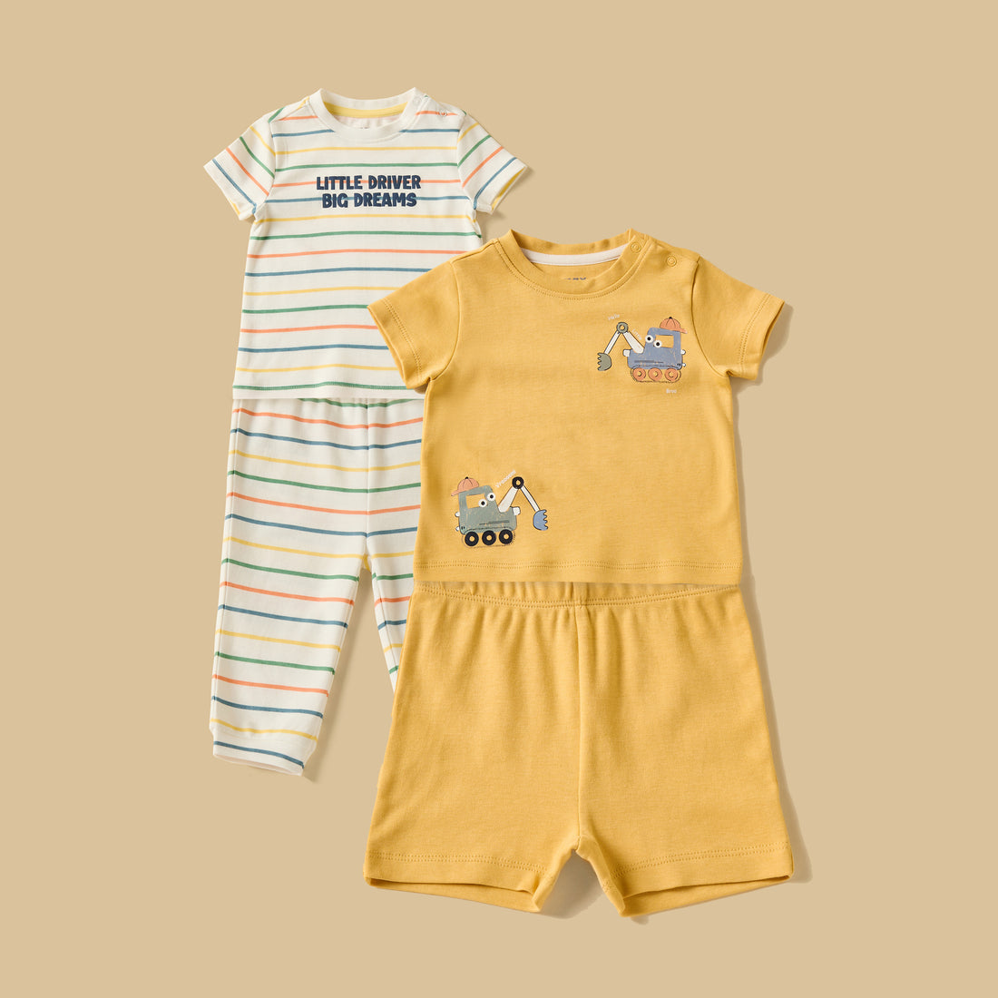 Pack of 2 - Assorted Pyjamas - Multicolour / 12-18 mths