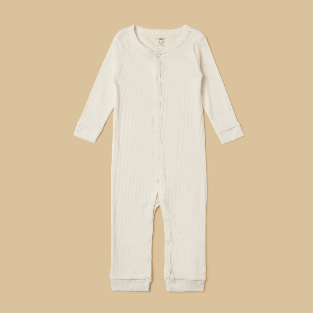Pack of 3 - Ribbed Cotton Sleepsuit