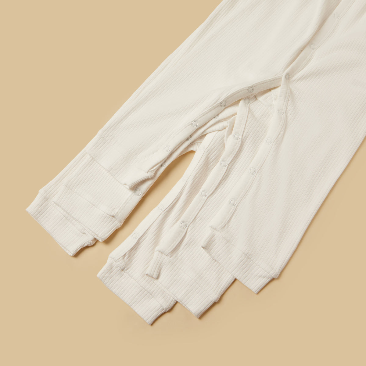 Pack of 3 - Ribbed Cotton Sleepsuit