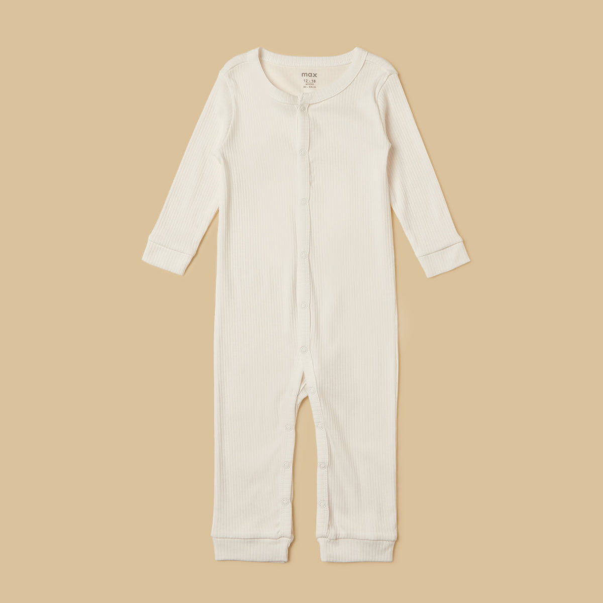Pack of 3 - Ribbed Cotton Sleepsuit