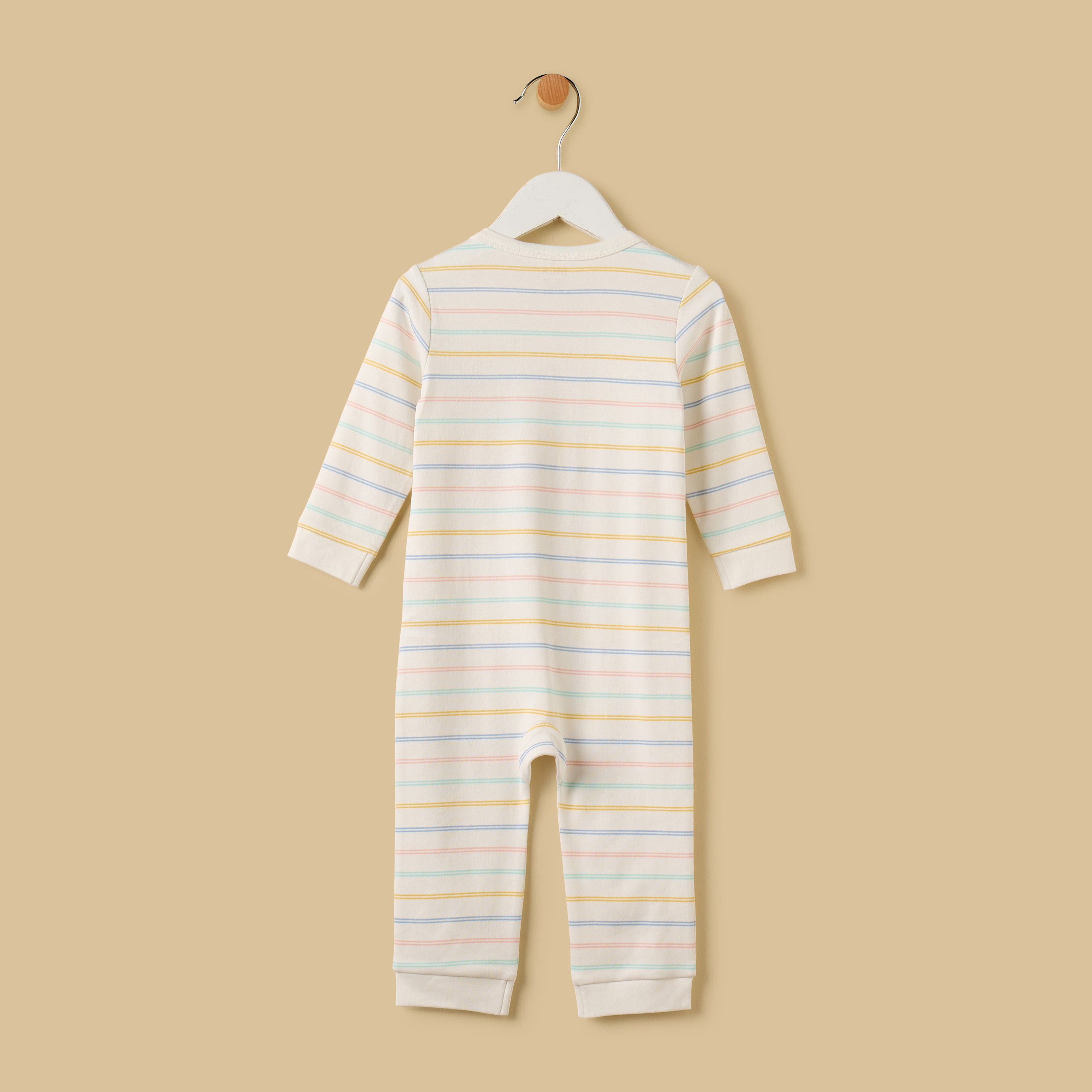 Striped Cotton Sleepsuit
