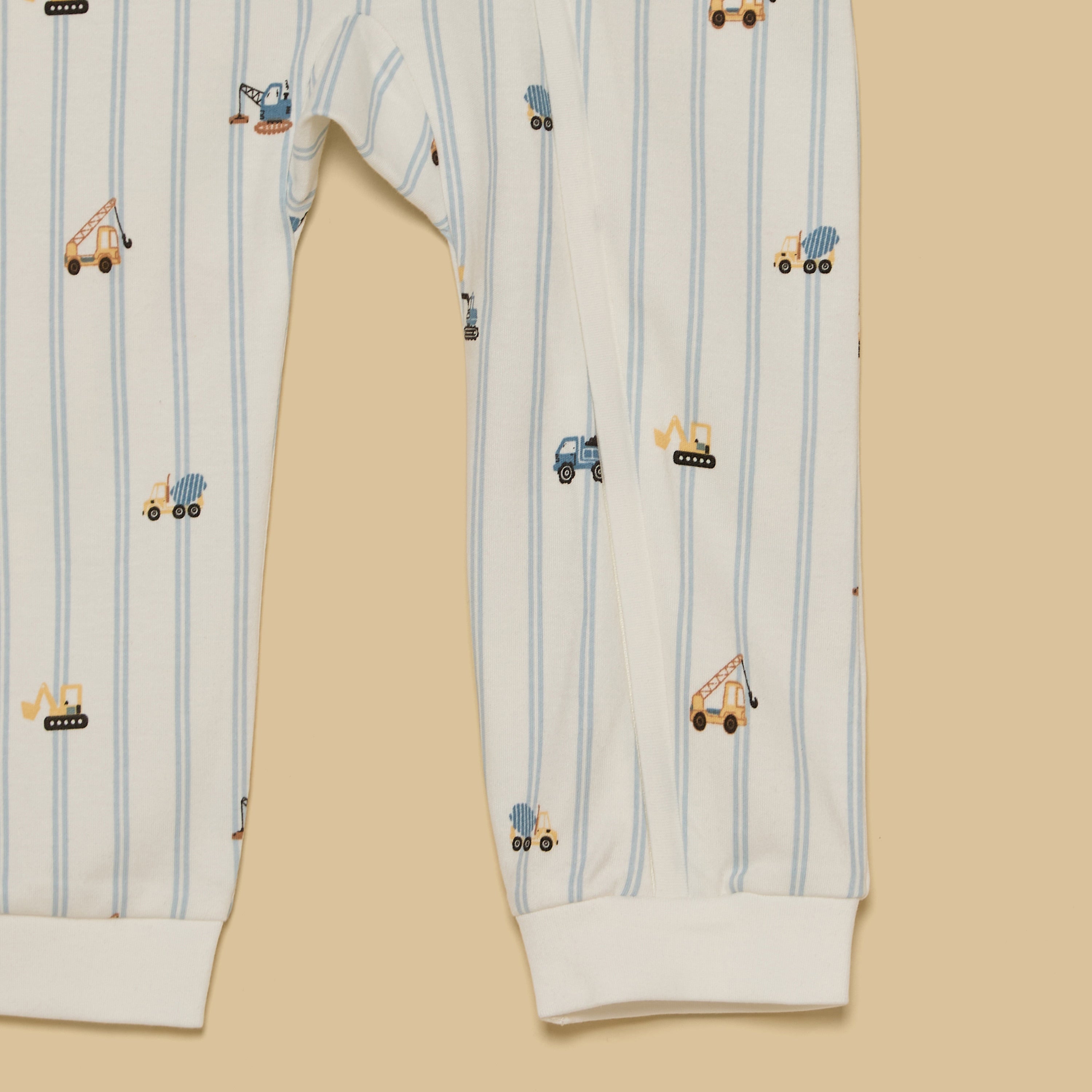 Construction Vehicle Print Sleepsuit