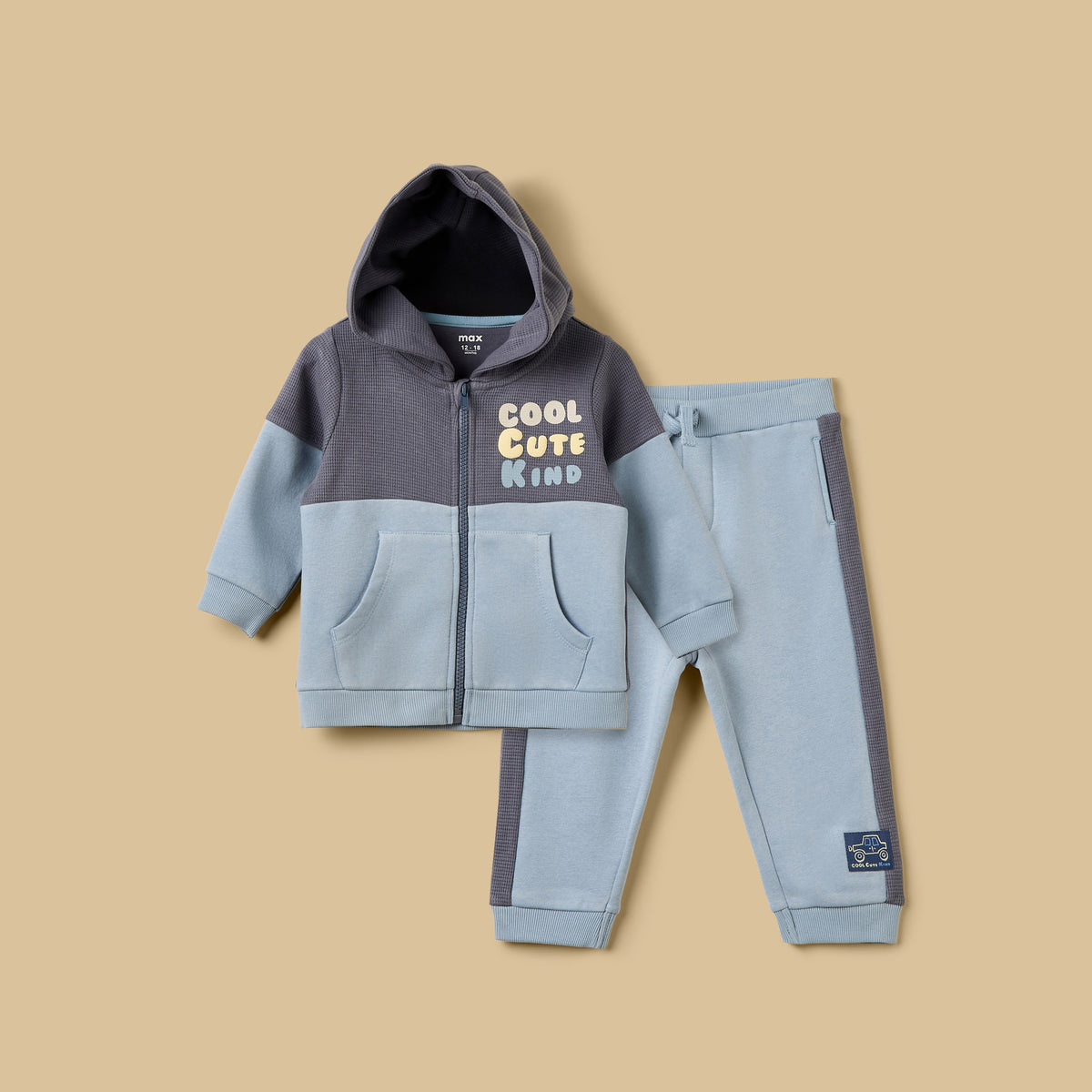 Printed Cut Sew Hoodie and Joggers Set