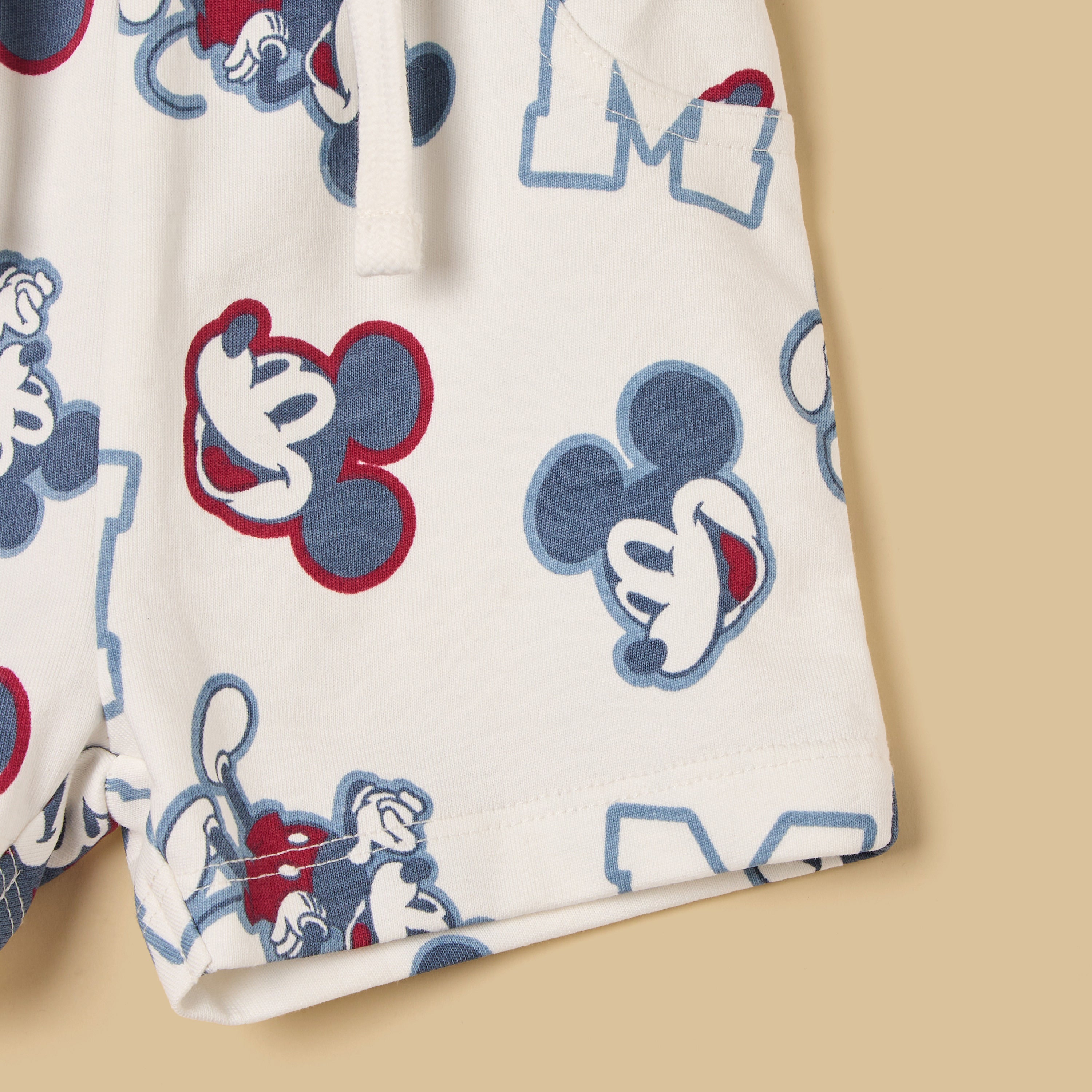 Mickey Mouse 3D Bag Accent Cotton T-shirt and Shorts Set