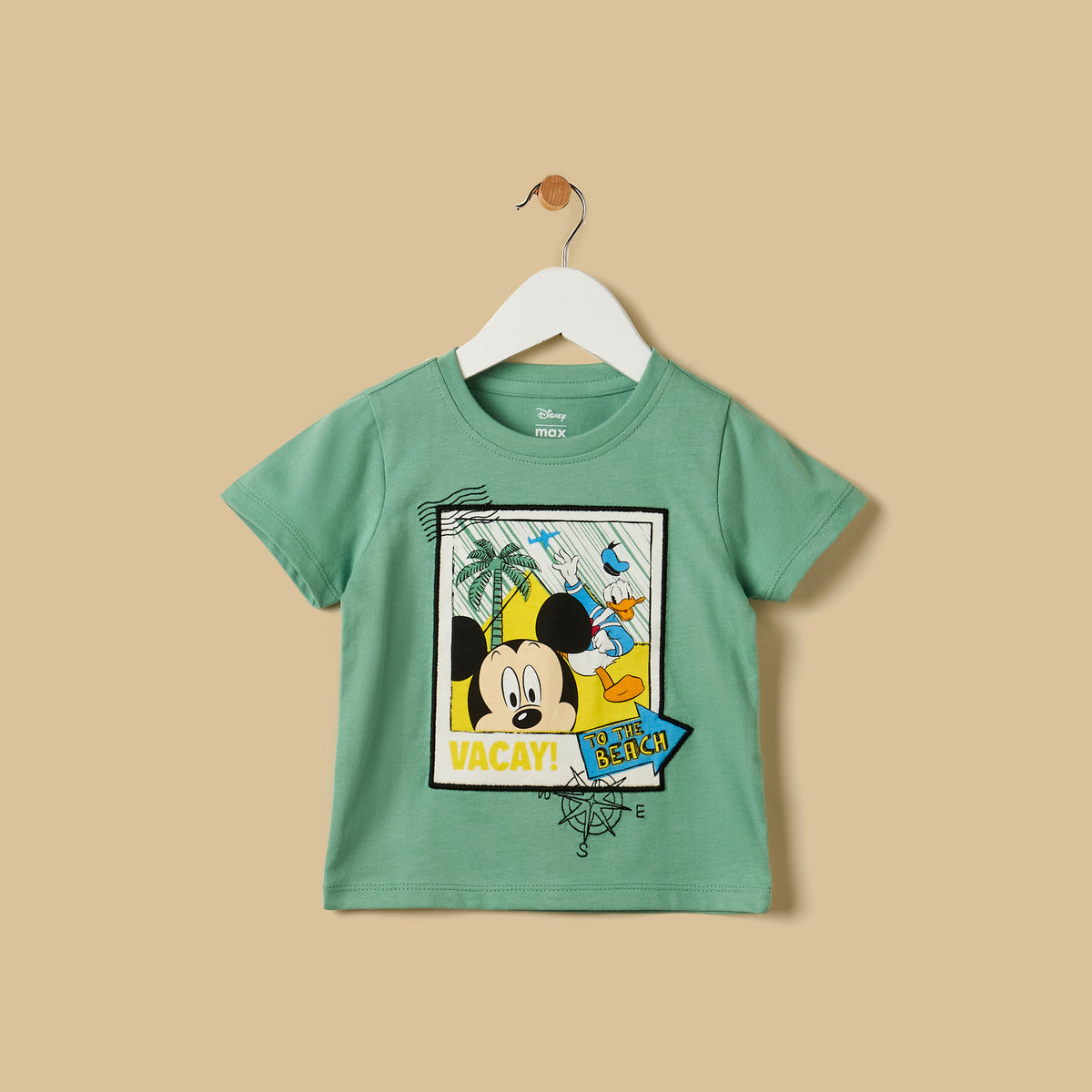 Mickey Mouse and Donald Duck Print Cotton T-shirt and Shorts Set