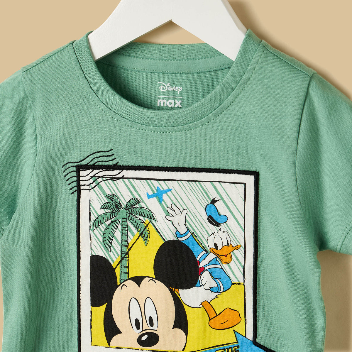 Mickey Mouse and Donald Duck Print Cotton T-shirt and Shorts Set