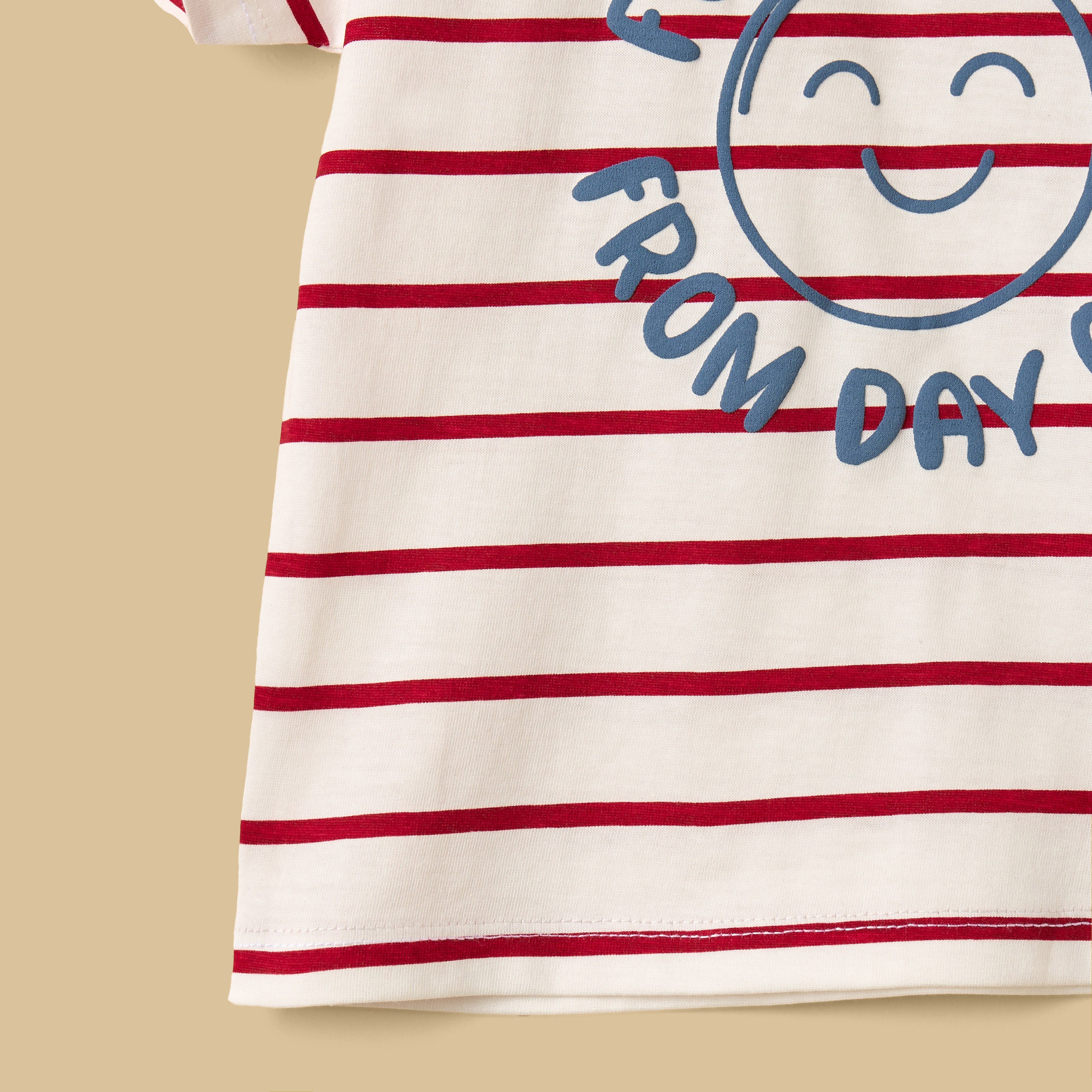 Striped Cotton T-shirt and Shorts Set