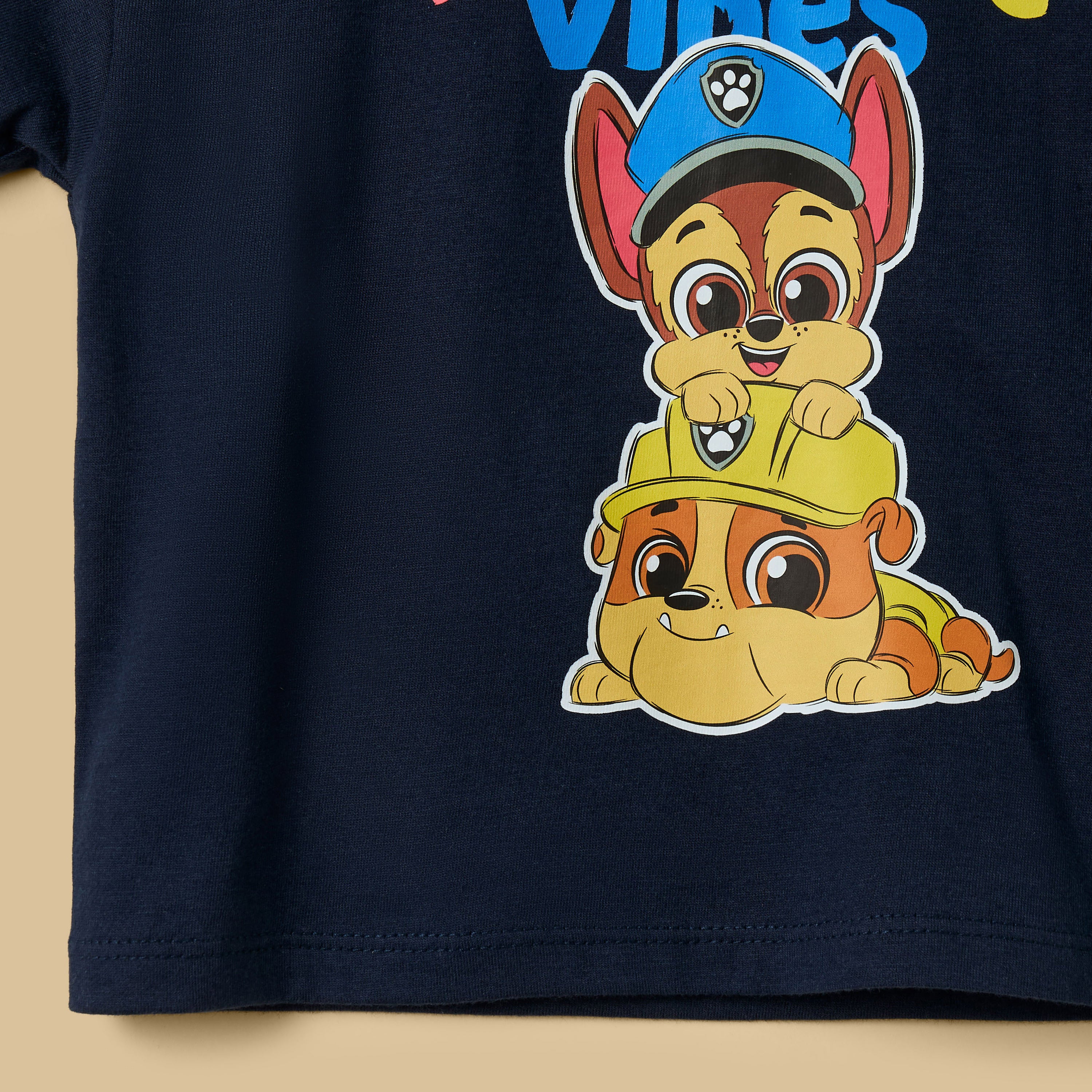 PAW Patrol Print Cotton T-shirt and Shorts Set