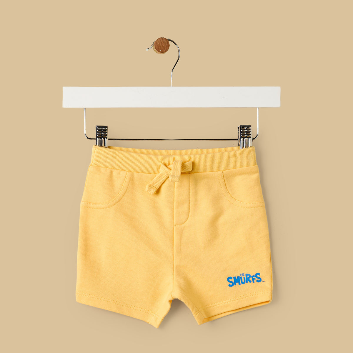 Smurfs Print Cotton T-shirt and Shorts Set
