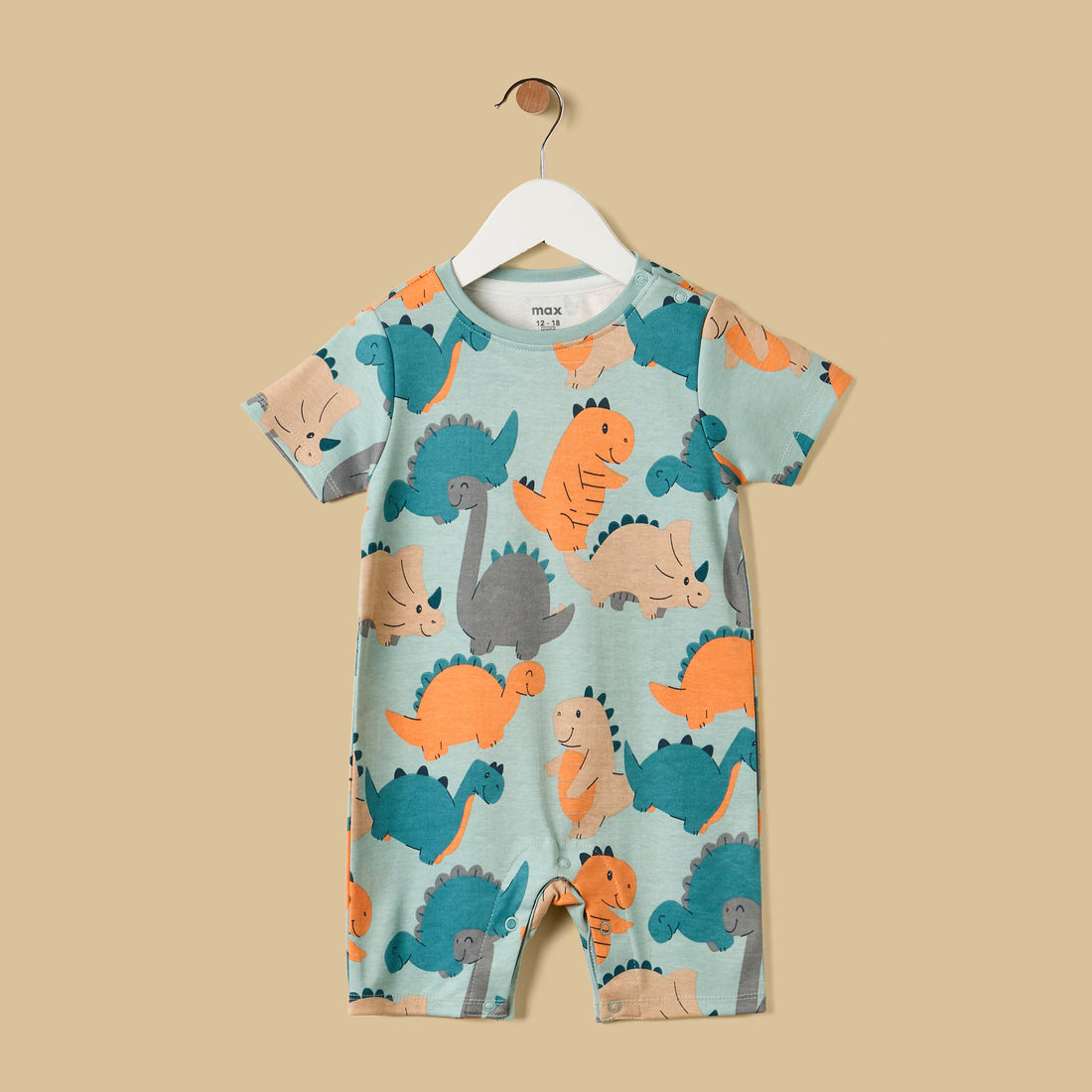 Pack of 2 - Dinosaur Print Cotton Romper
