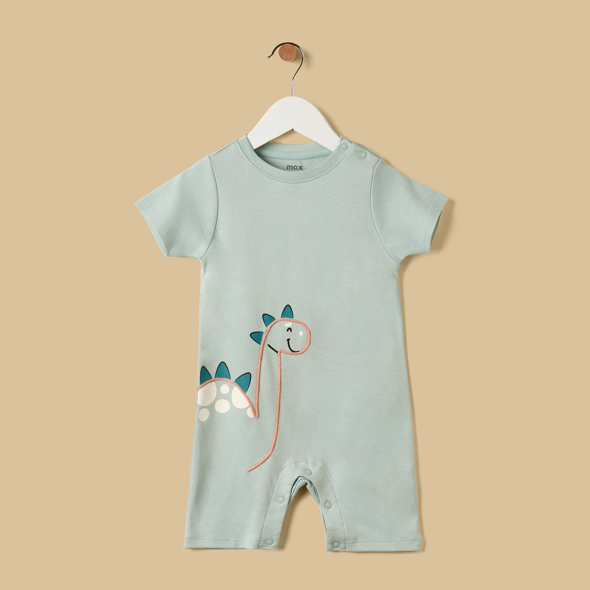 Pack of 2 - Dinosaur Print Cotton Romper