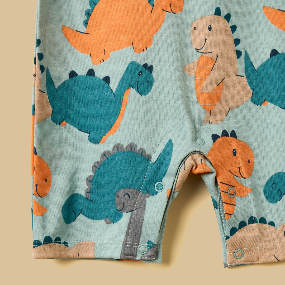 Pack of 2 - Dinosaur Print Cotton Romper