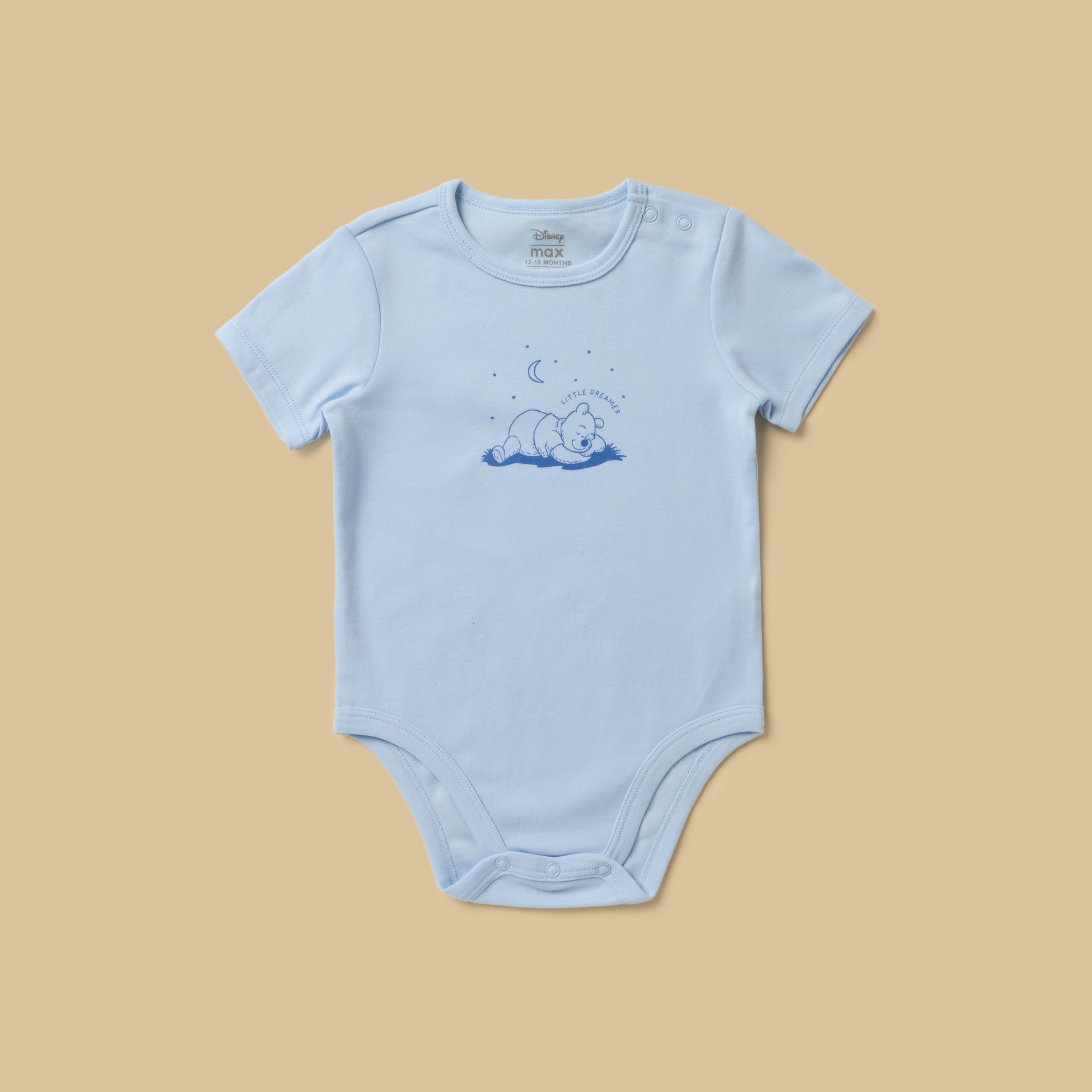 Pack of 3 - Winnie the Pooh Print Cotton Bodysuit