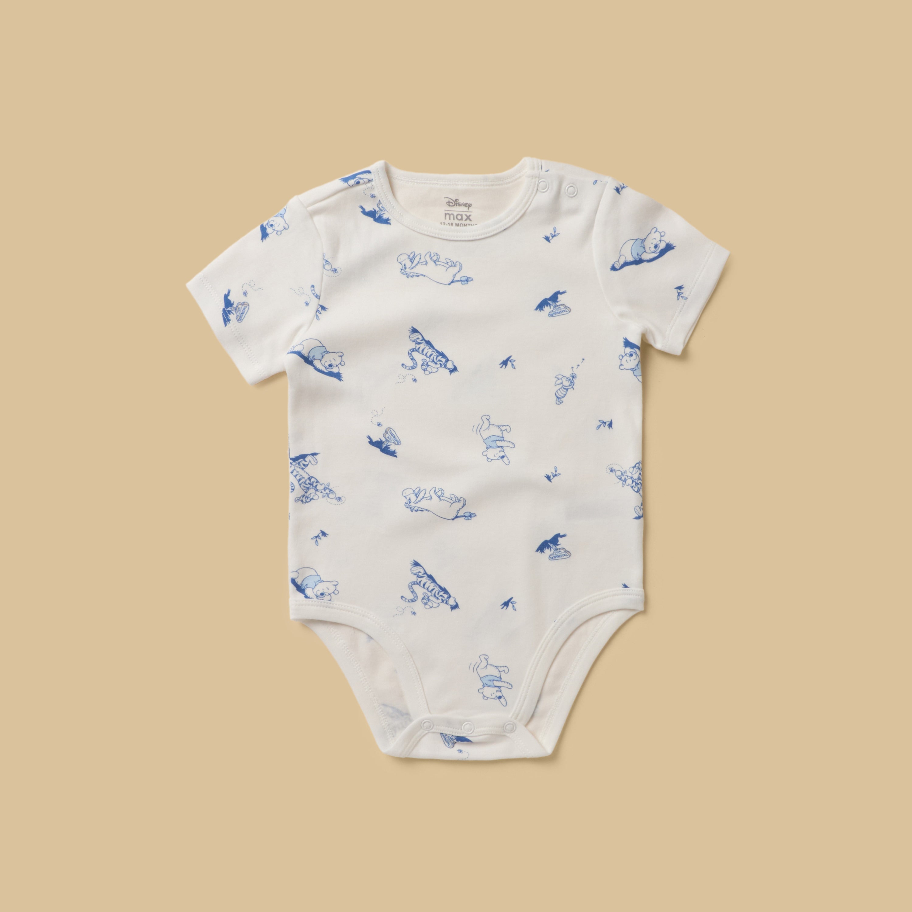 Pack of 3 - Winnie the Pooh Print Cotton Bodysuit