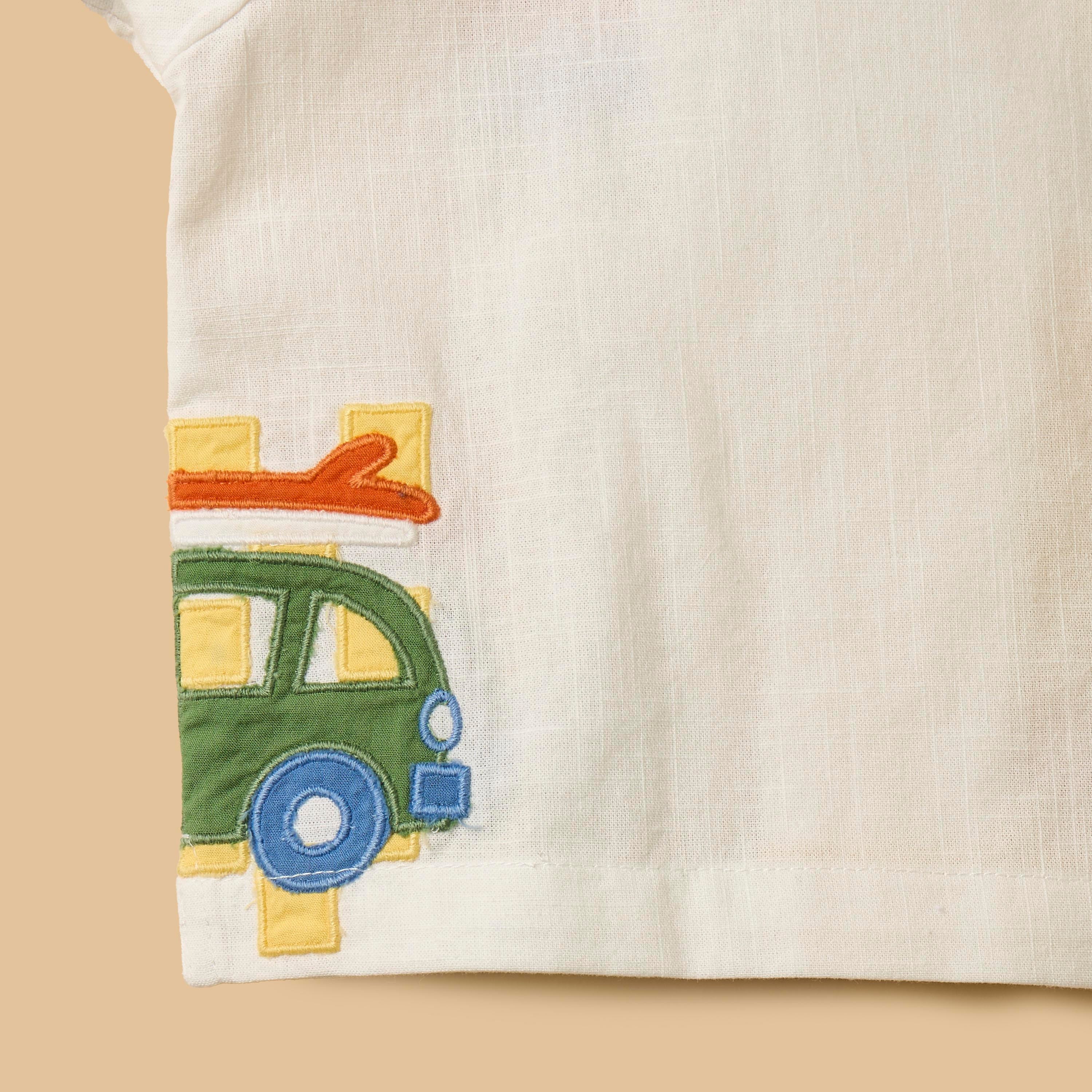 Beach Applique Shirt and Shorts Set