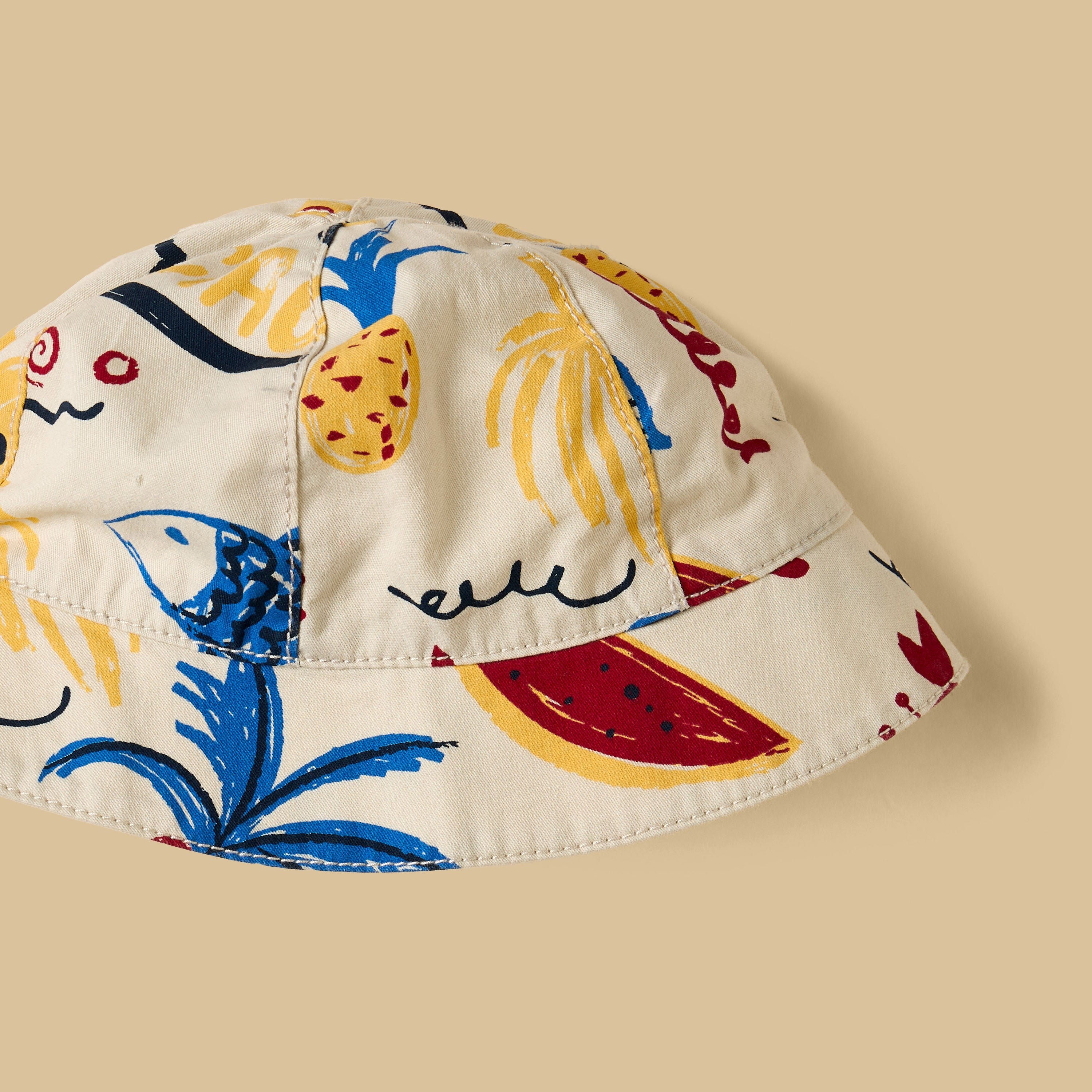 Printed Cotton T-shirt with Shorts and Cap