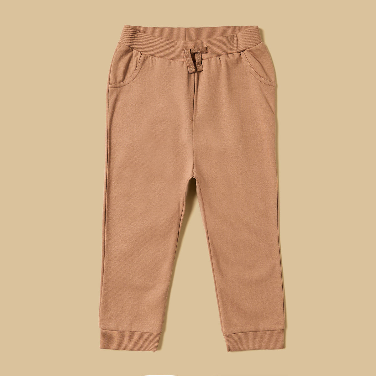 Plain Cotton Shirt with Joggers and Soft Toy