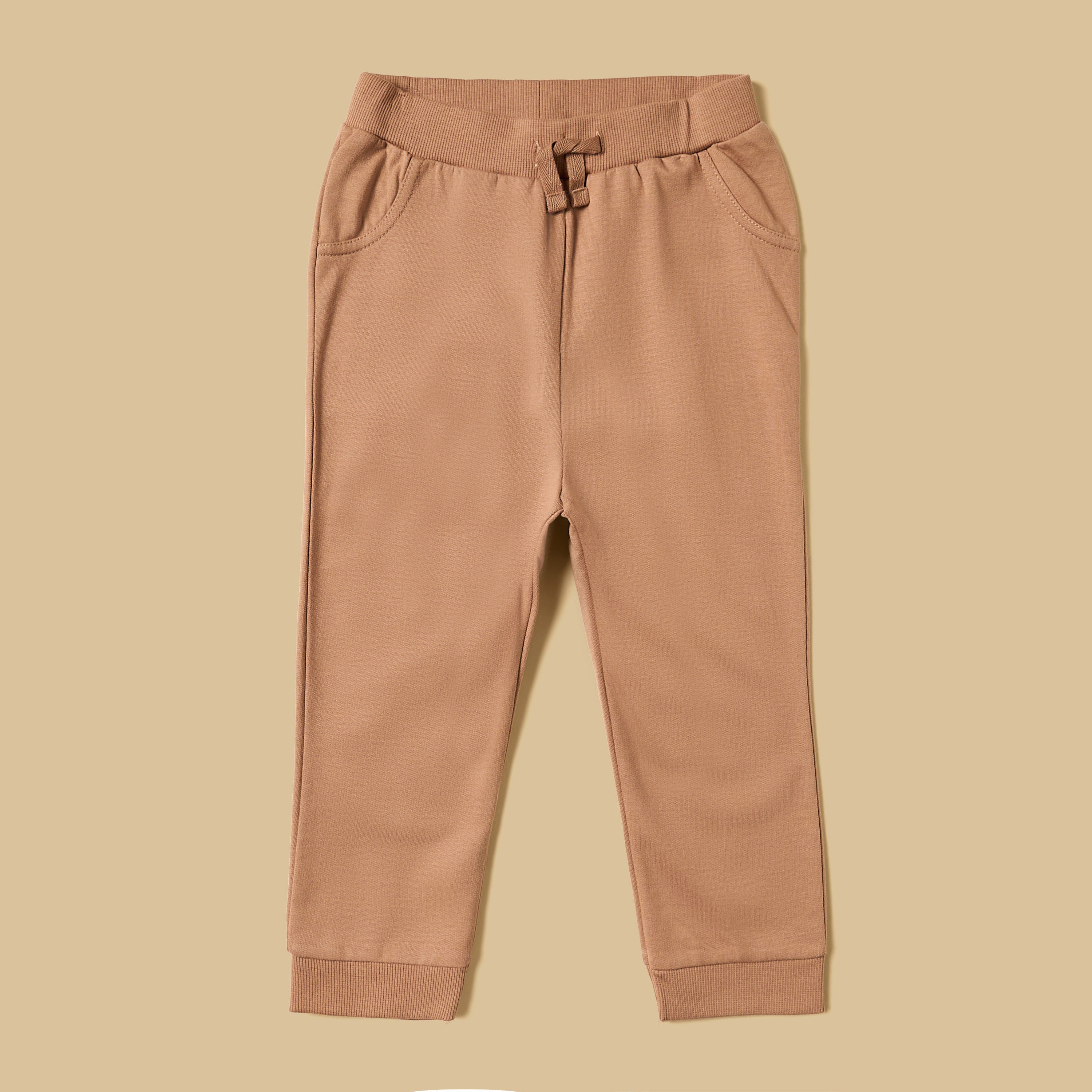 Plain Cotton Shirt with Joggers and Soft Toy