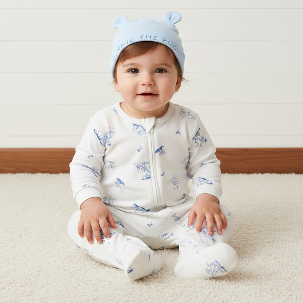 Winnie the Pooh Print 6-Piece Cotton Clothing Set