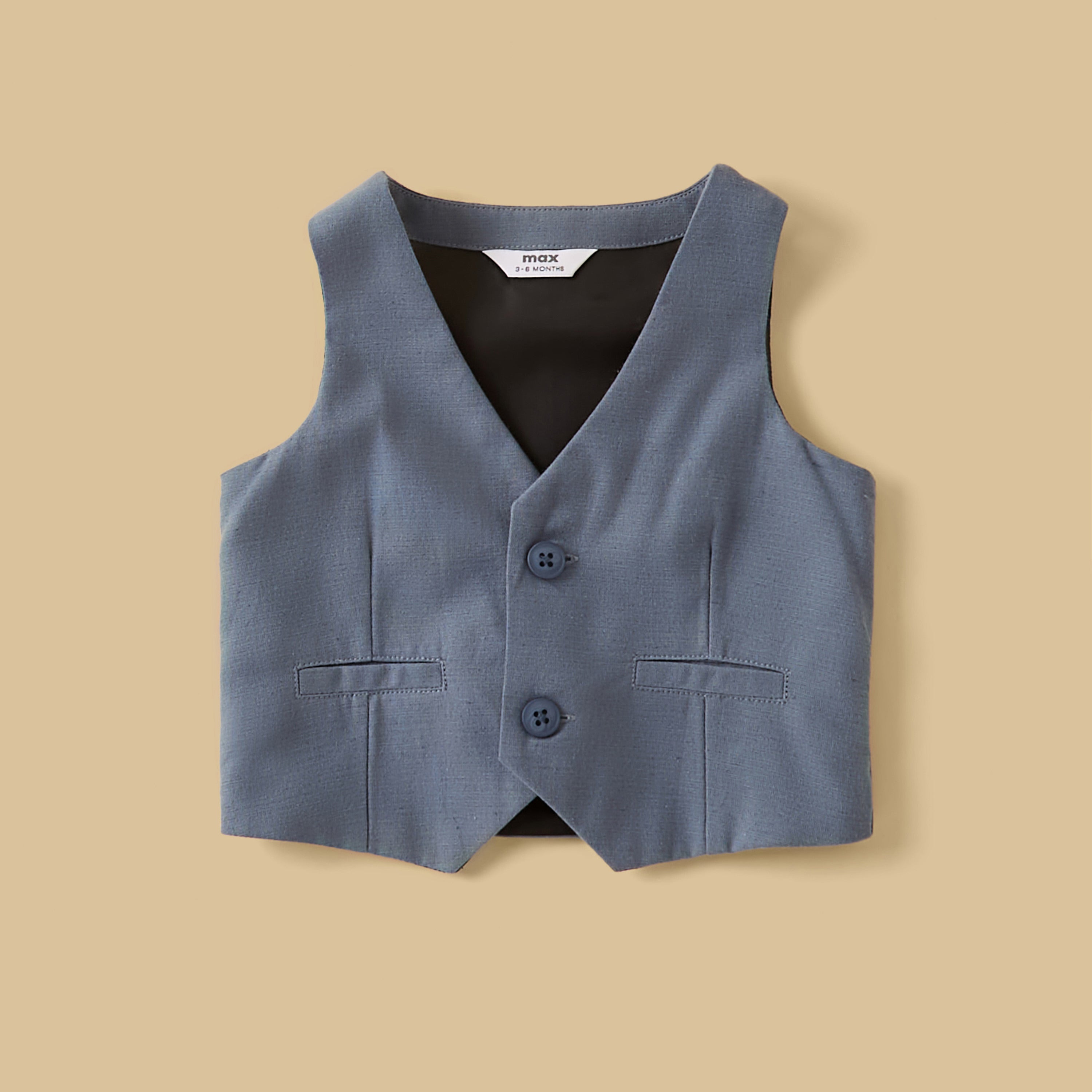 Safari Print Cotton Waistcoat with Shirt and Shorts Set