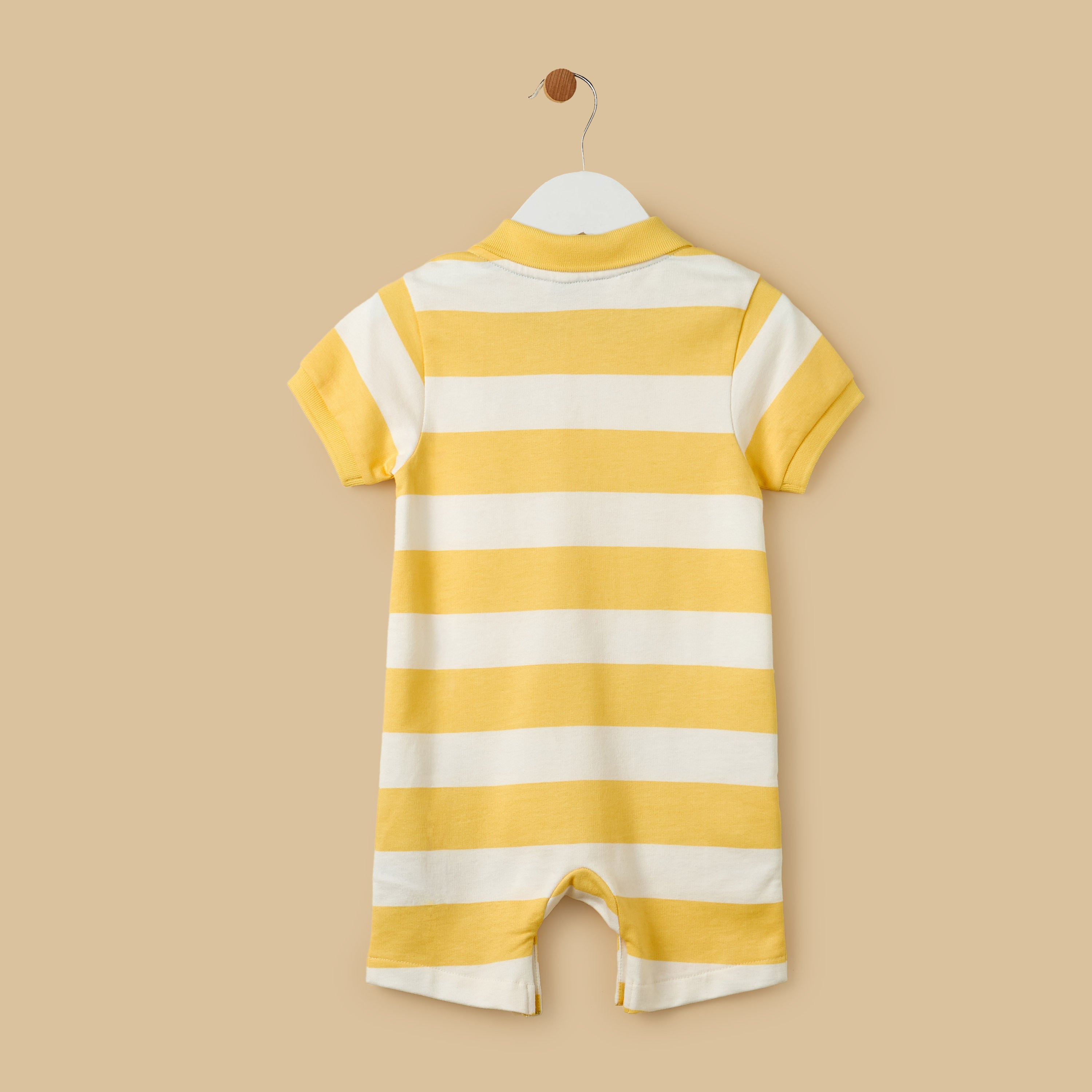 Stitch Print Cotton Romper